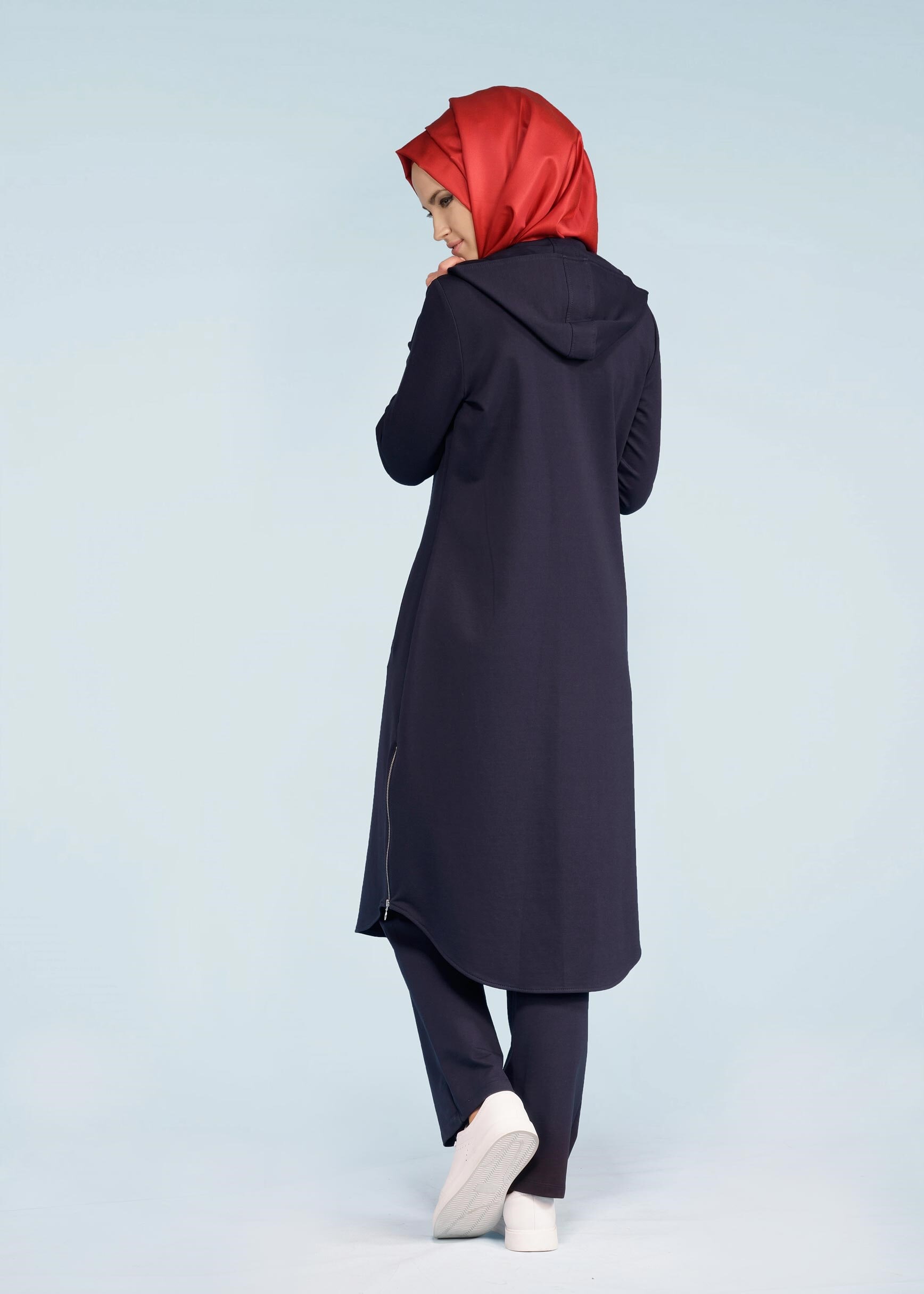 Tesettür giyim LACİVERT 4098 HİLDA 2&prime;Lİ EŞOFMAN TK.38/46