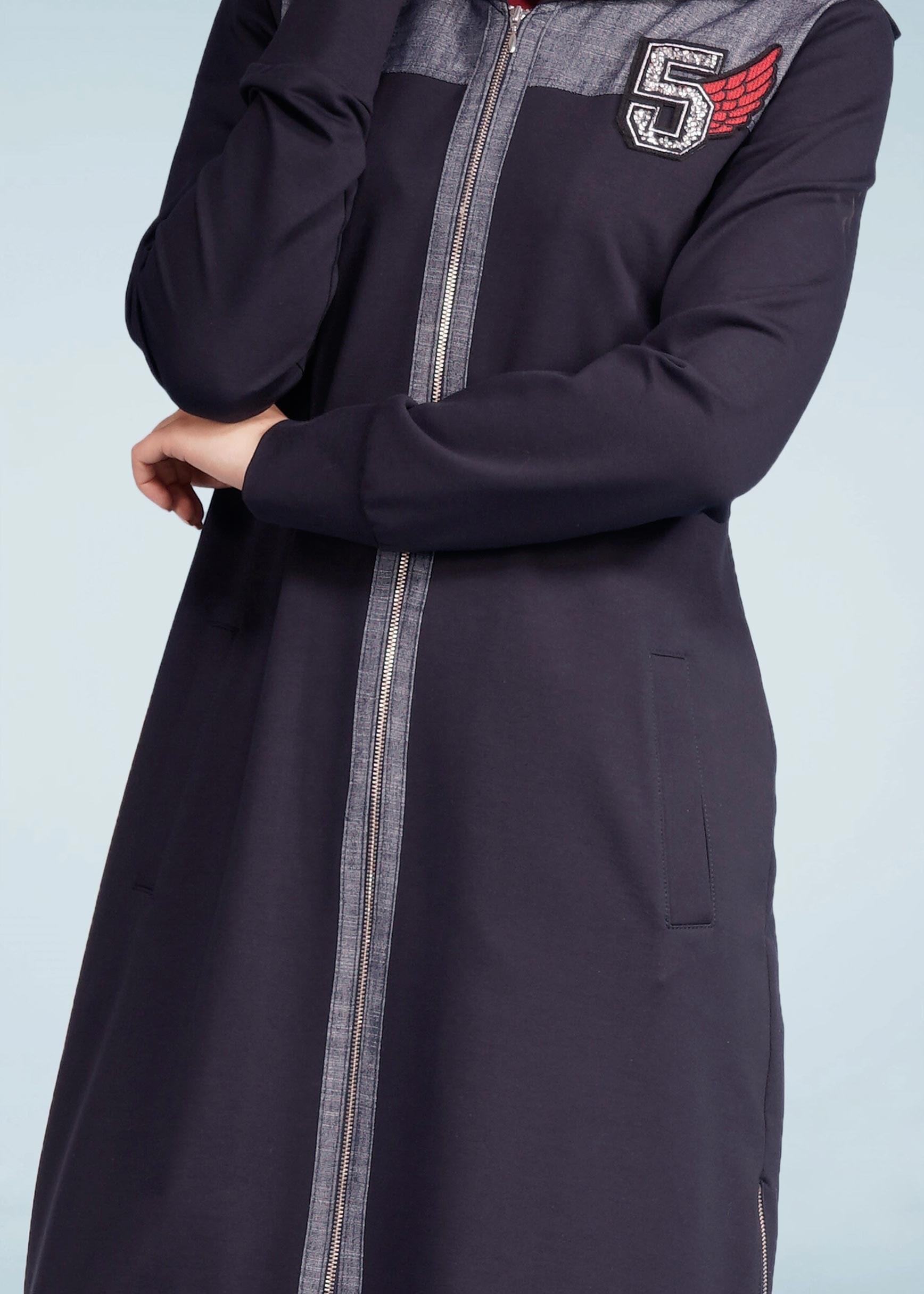 Tesettür giyim LACİVERT 4098 HİLDA 2&prime;Lİ EŞOFMAN TK.38/46