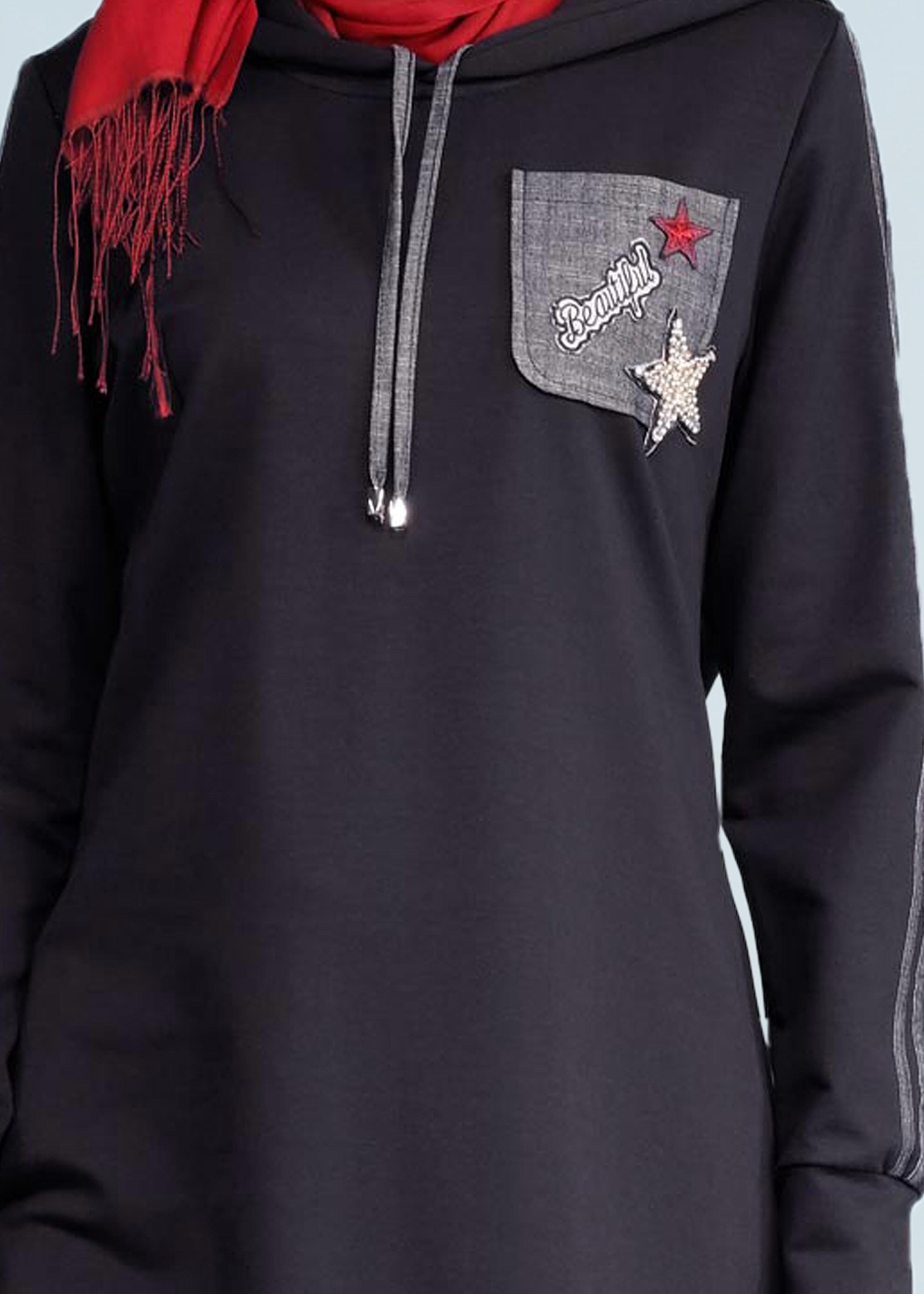 Tesettür giyim LACİVERT 4150 HİLDA 2&prime;Lİ EŞOFMAN TAKIM 36/44 TEK38