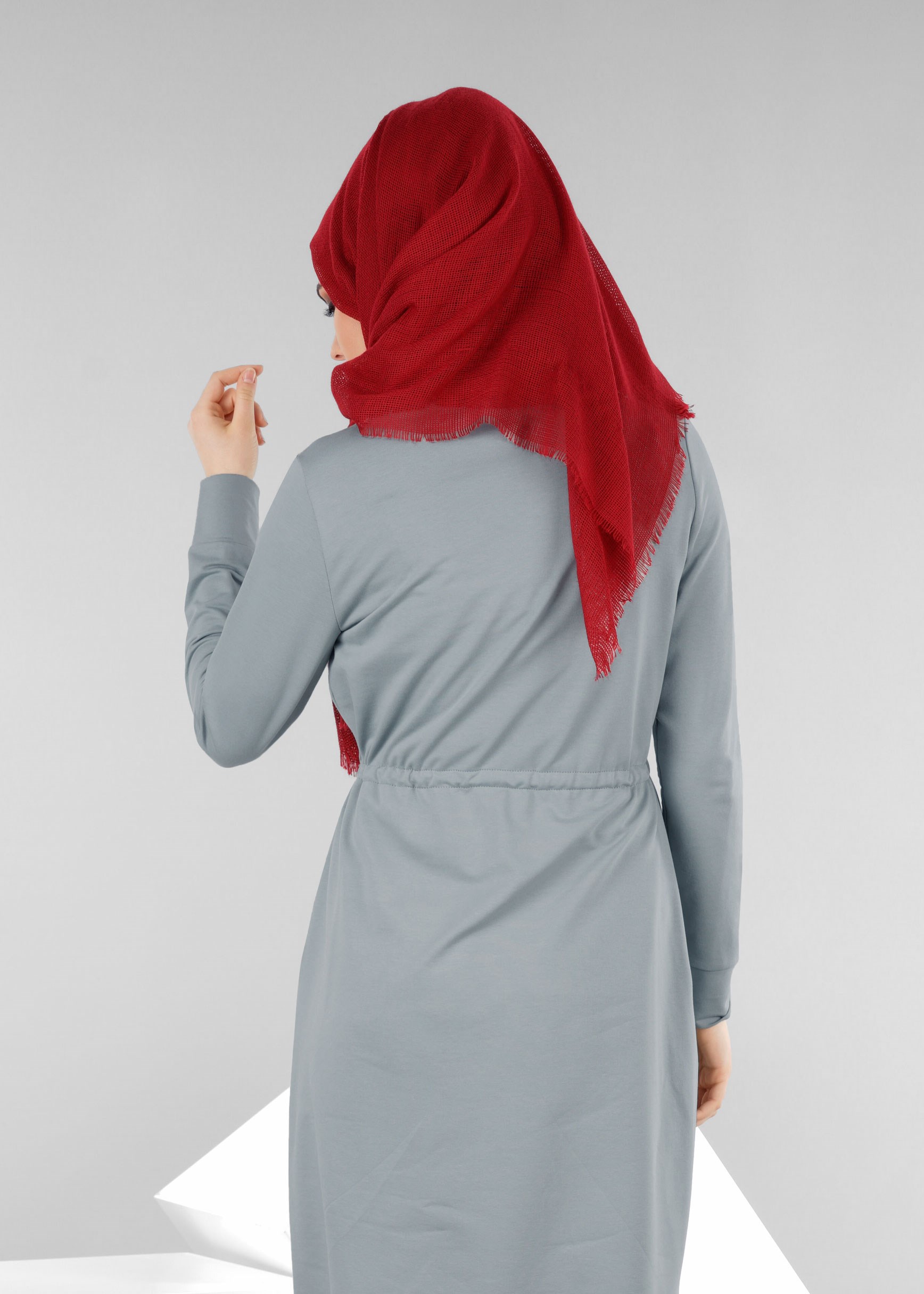 Tesettür giyim MAVİ 4207 HİLDA TESETTÜR EŞOFMAN ELBİSE 36/42