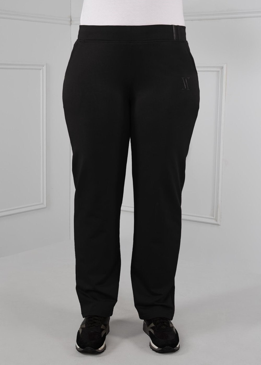 Tesettür giyim SİYAH 7199 ELİSE EŞOFMAN ALT 46/50(46)