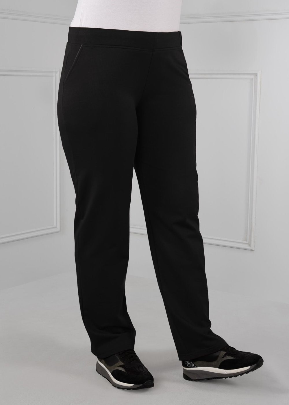 Tesettür giyim SİYAH 7199 ELİSE EŞOFMAN ALT 46/50(46)