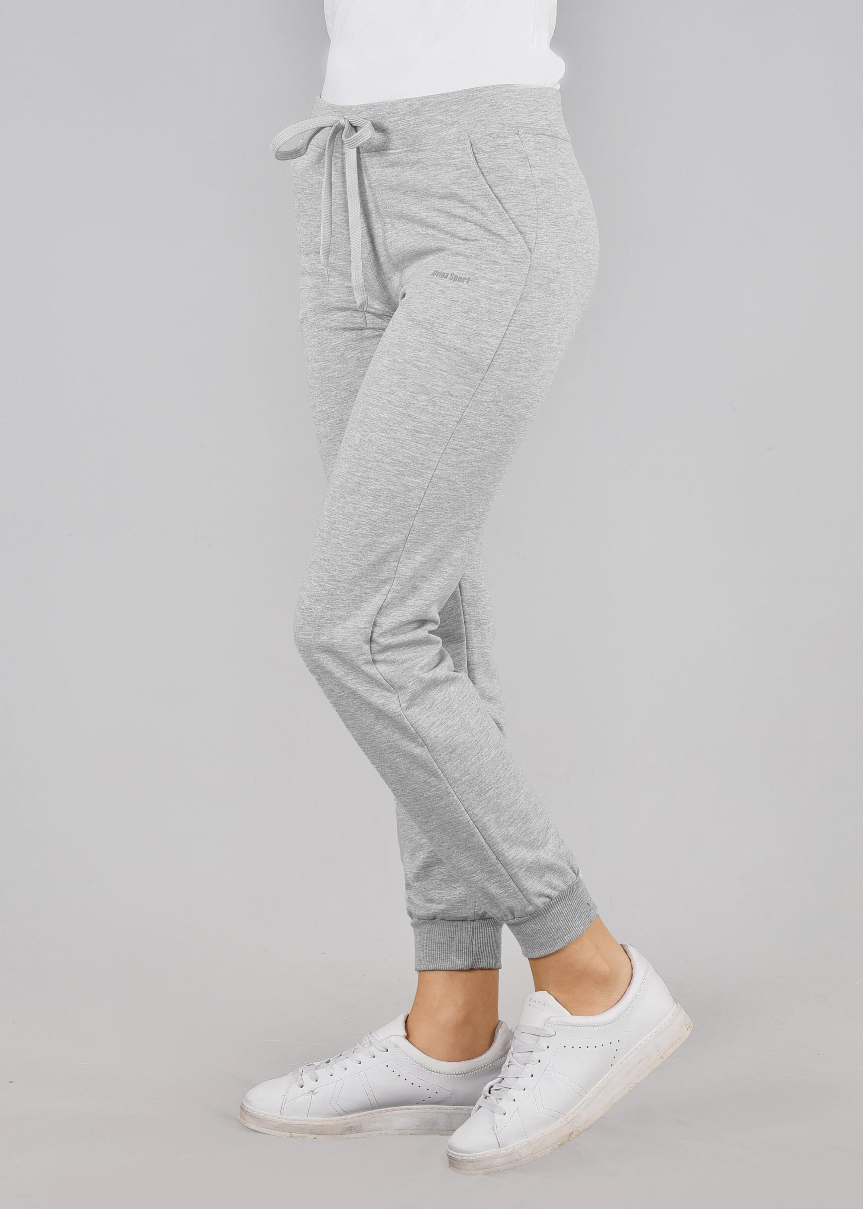 Tesettür giyim GRİ RİBANA PAÇALI EŞOFMAN ALTI 7201