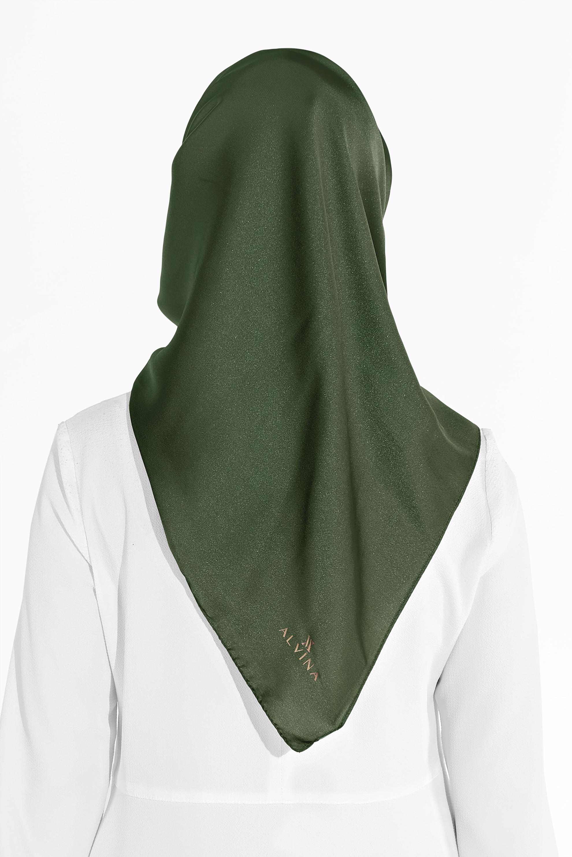 Tesettür giyim YEŞİL ALVİNA EŞARP 9606