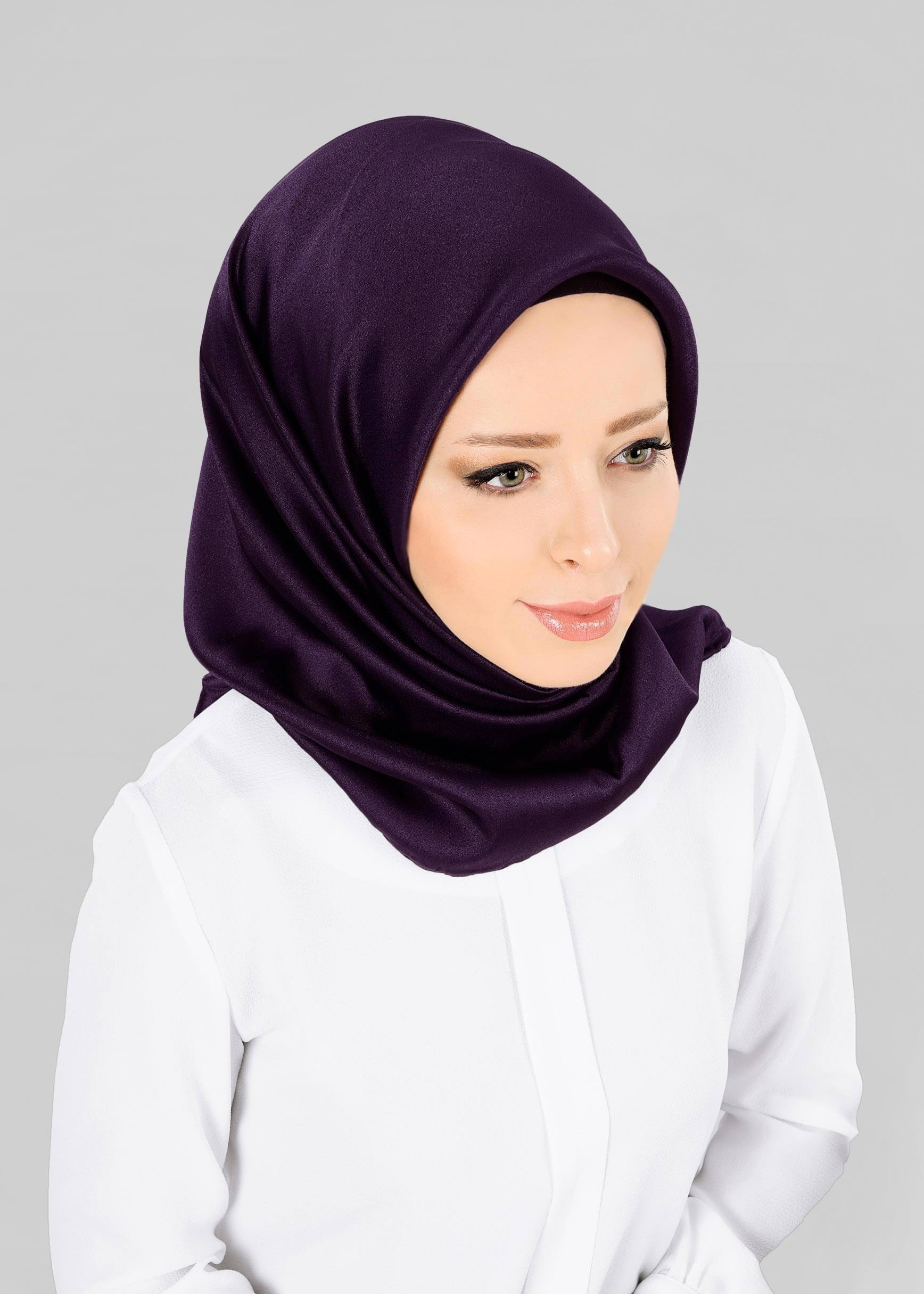 Tesettür giyim MOR ALVİNA EŞARP 9606