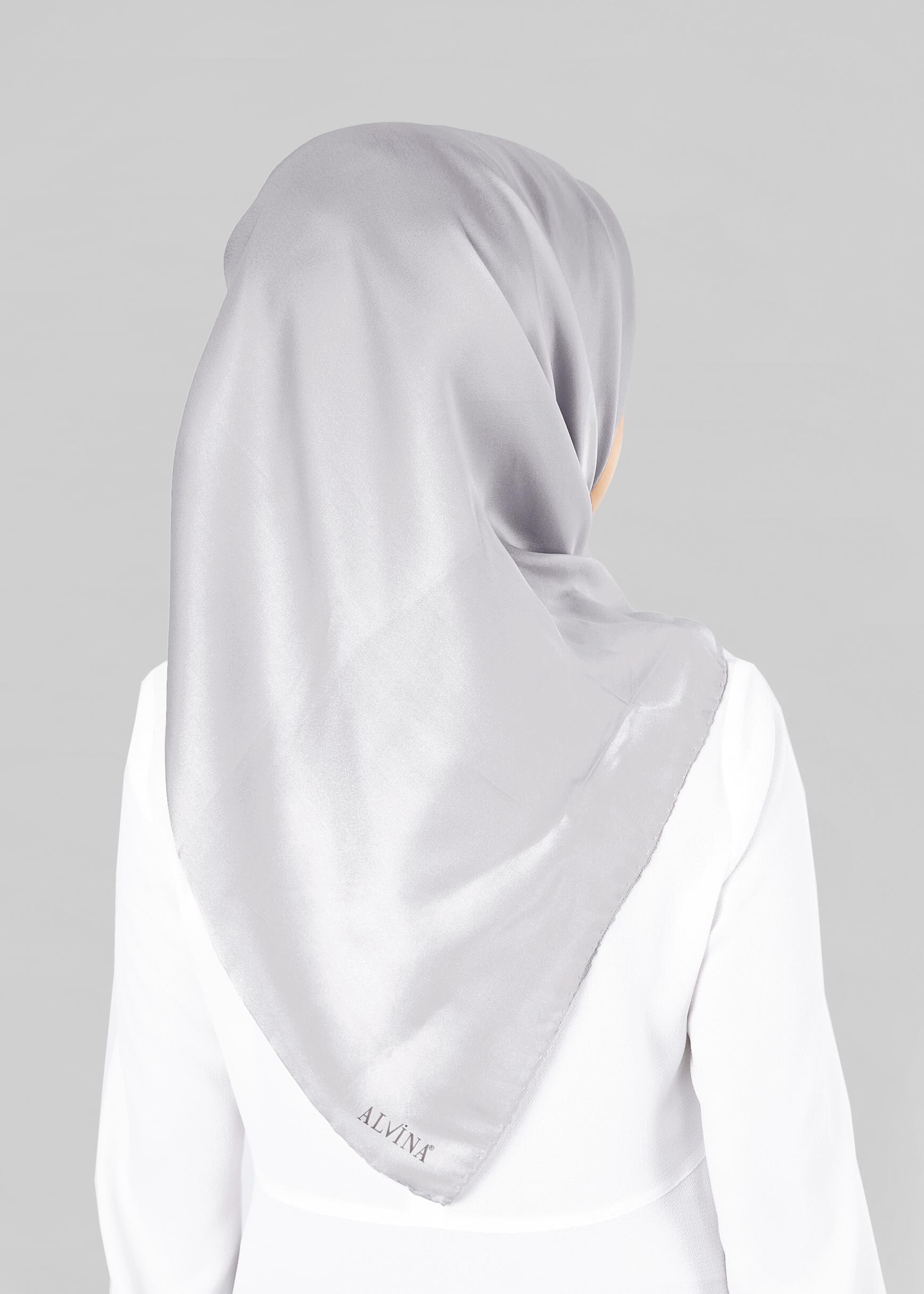 Tesettür giyim GRİ ALVİNA EŞARP 9606