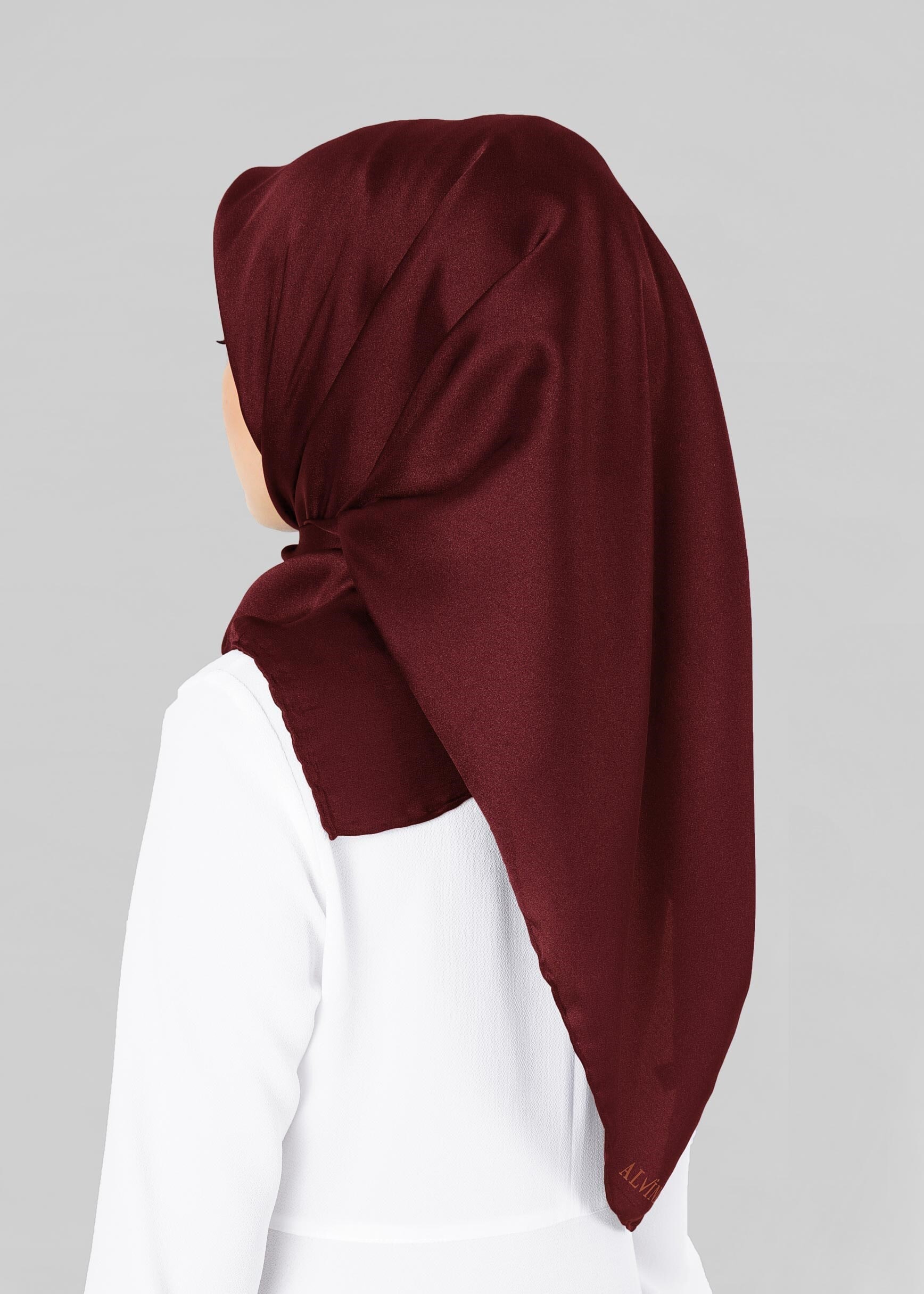 Tesettür giyim BORDO ALVİNA EŞARP 9606