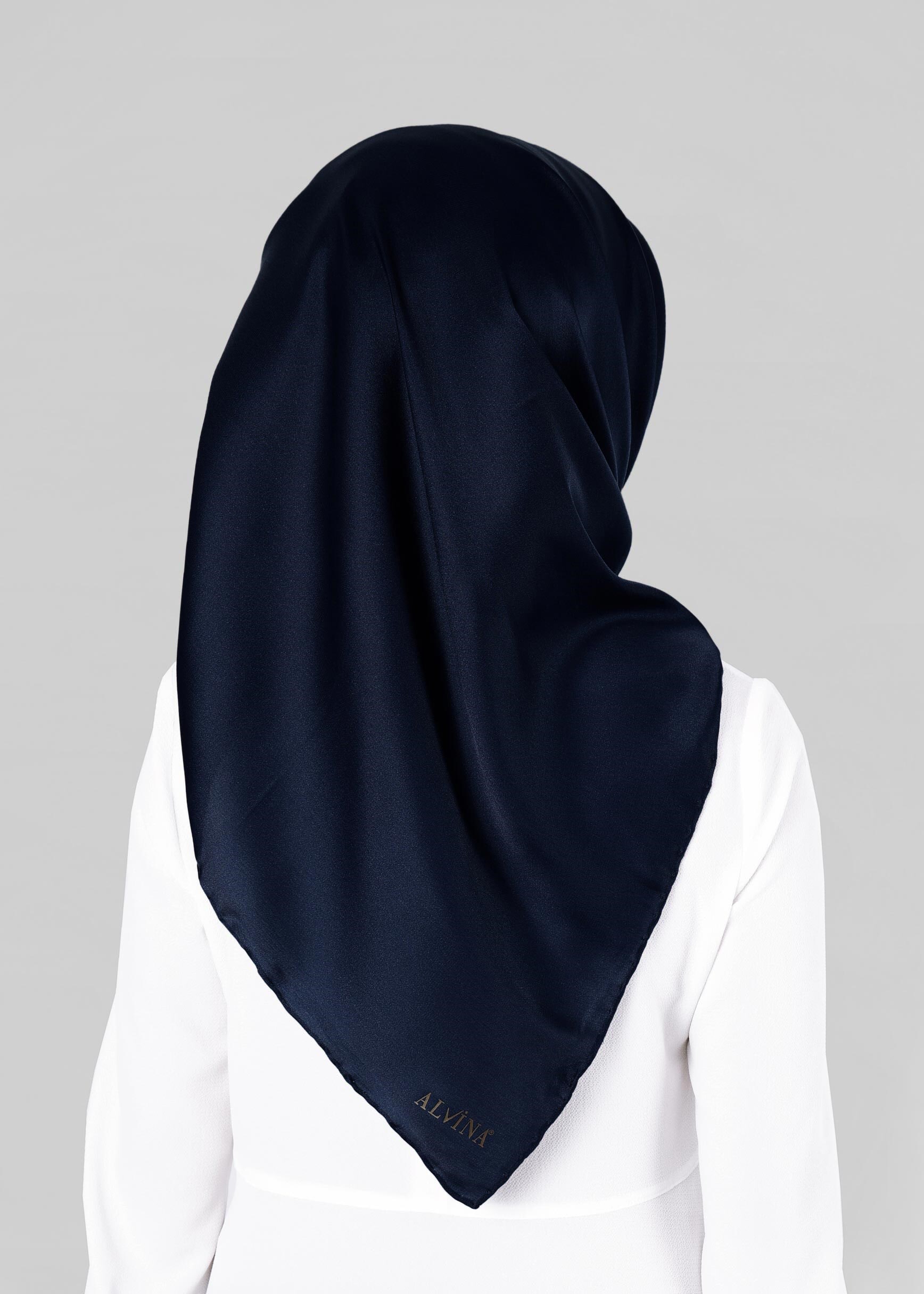 Tesettür giyim LACİVERT ALVİNA EŞARP 9606