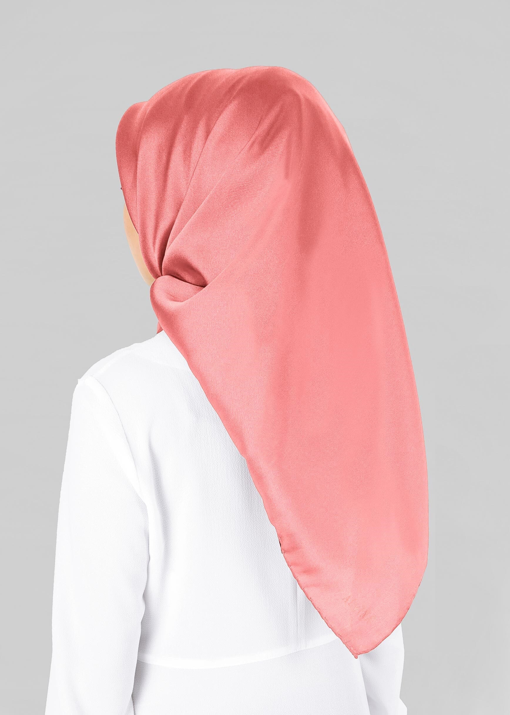 Tesettür giyim PEMBE ALVİNA EŞARP 9606