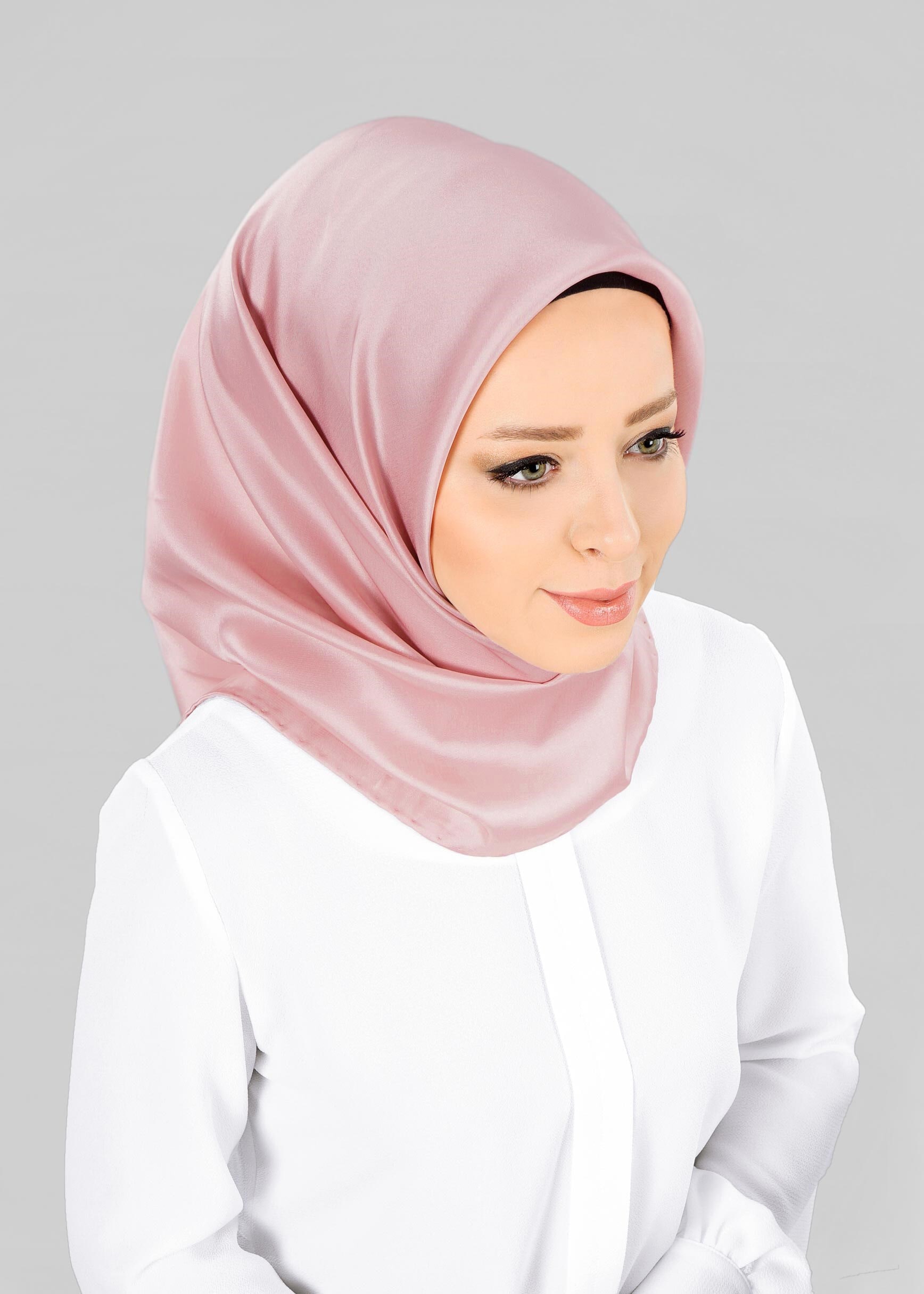 Tesettür giyim PUDRA ALVİNA EŞARP 9606