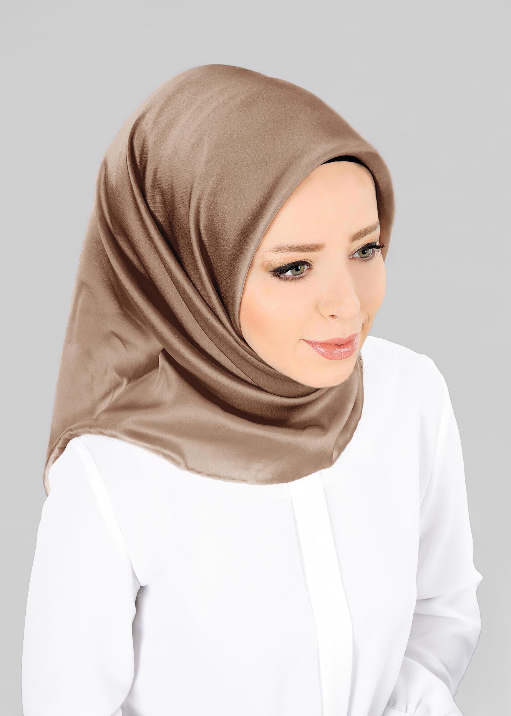 Tesettür giyim VİZON ALVİNA EŞARP 9606