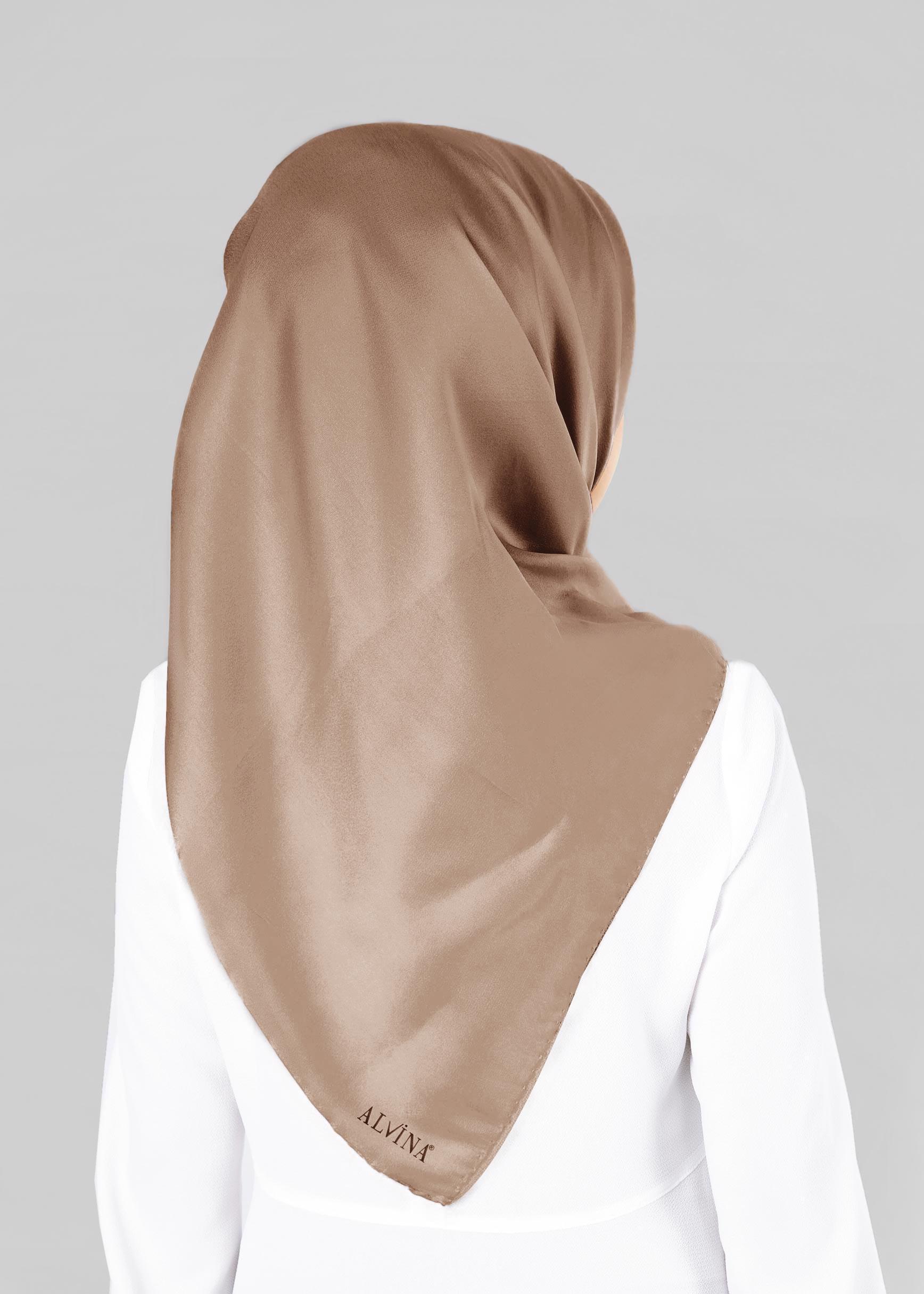 Tesettür giyim VİZON ALVİNA EŞARP 9606