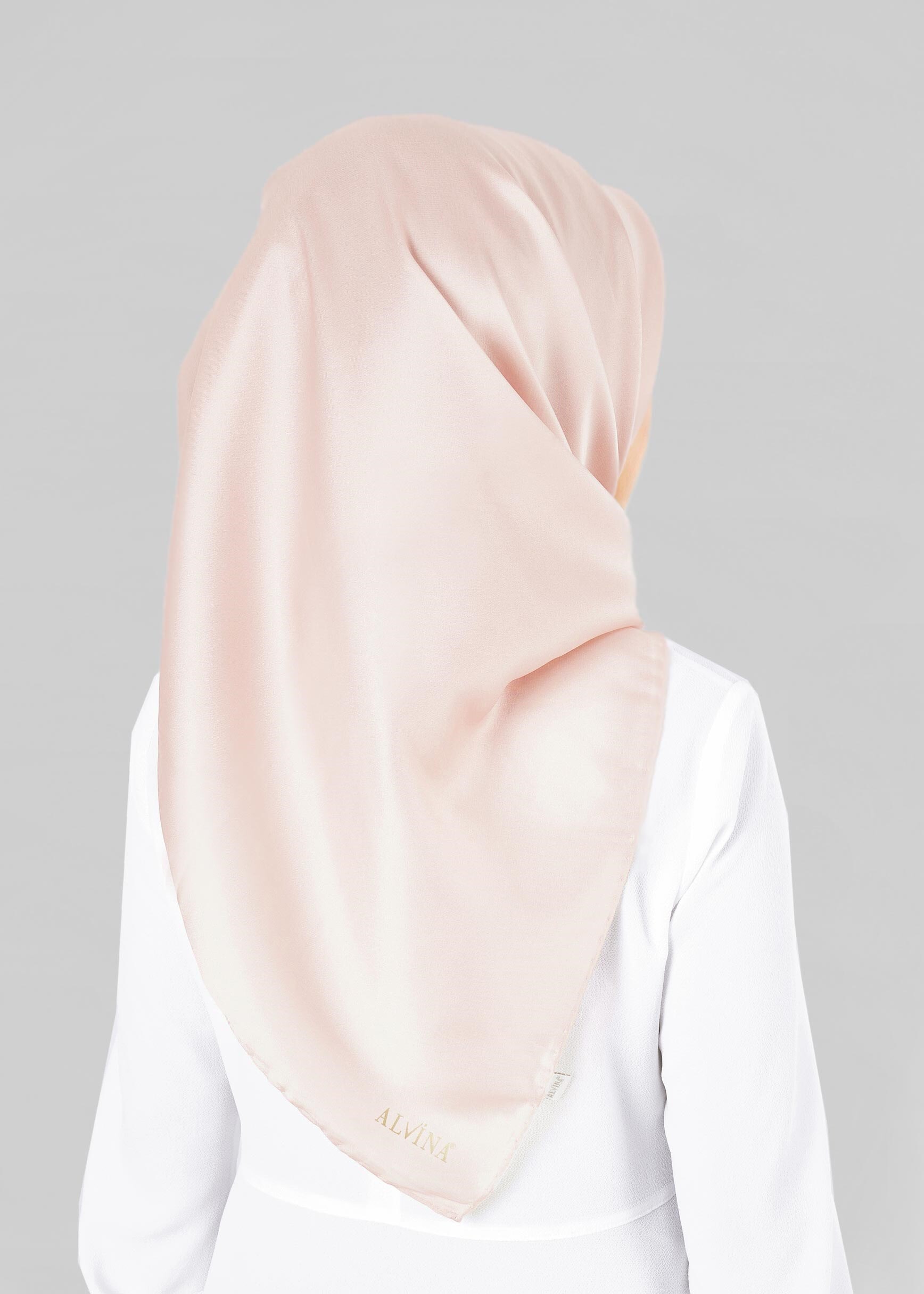 Tesettür giyim PUDRA ALVİNA EŞARP 9606