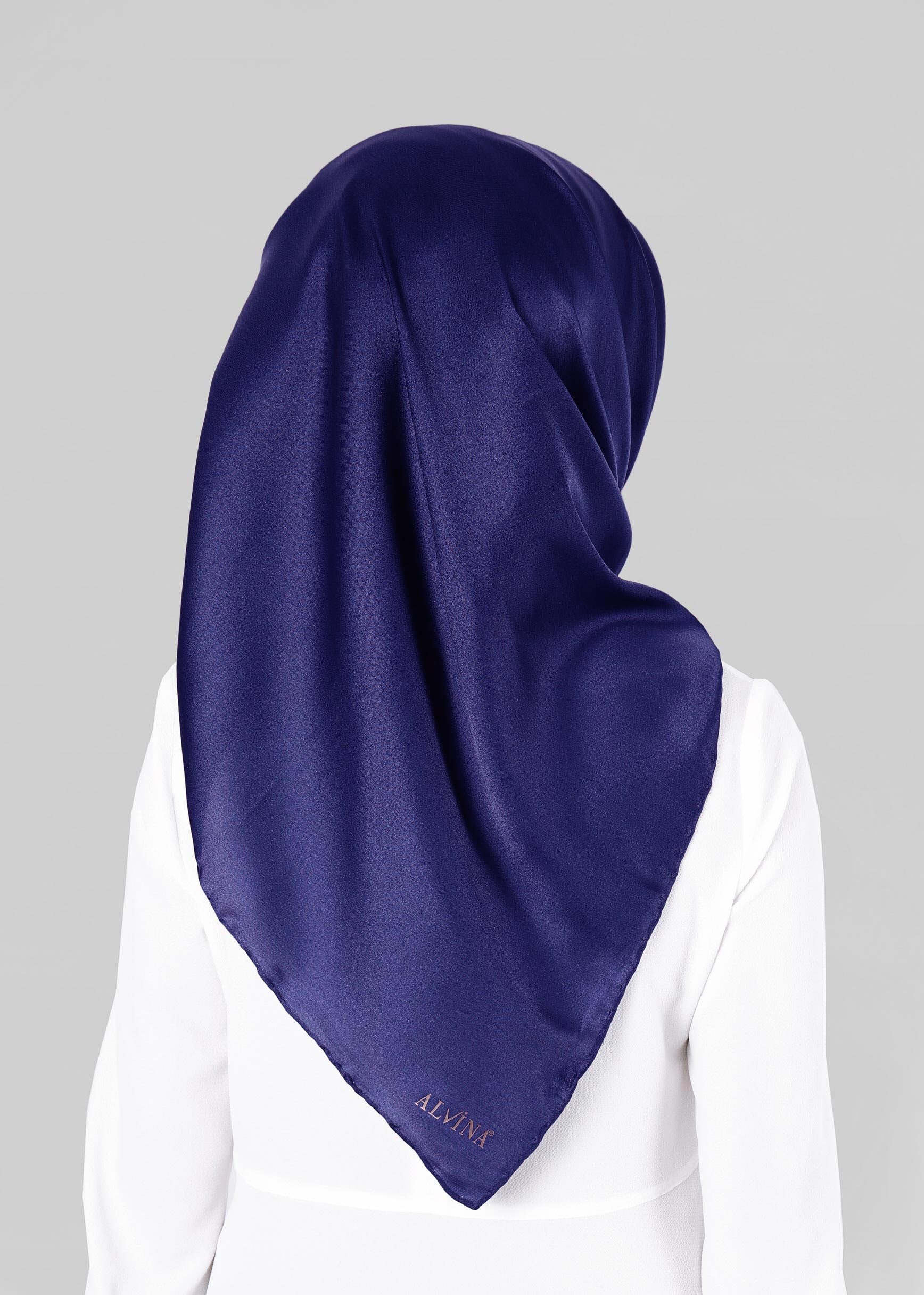 Tesettür giyim LACİVERT ALVİNA EŞARP 9606