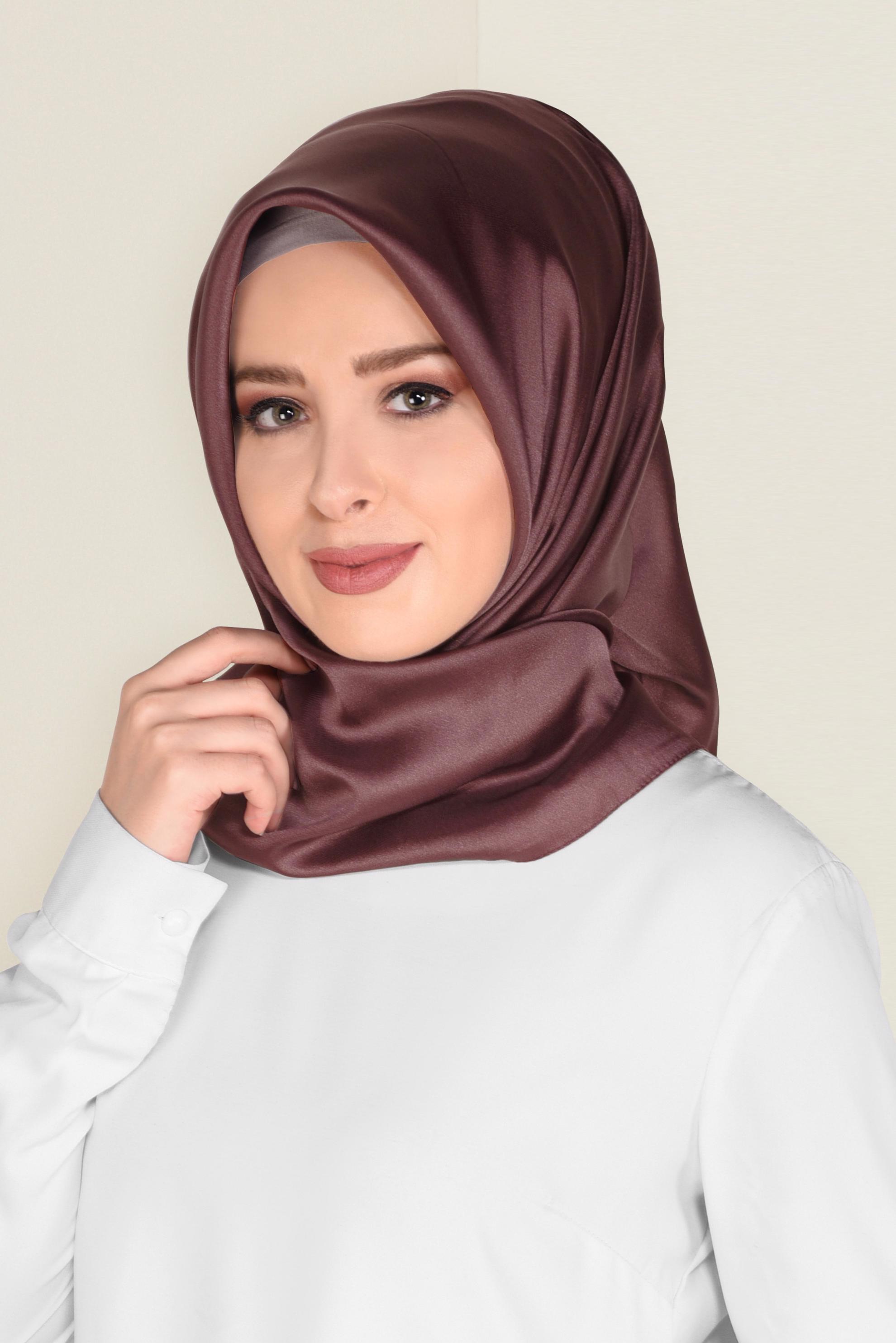 Tesettür giyim PEMBE ALVİNA EŞARP 9606