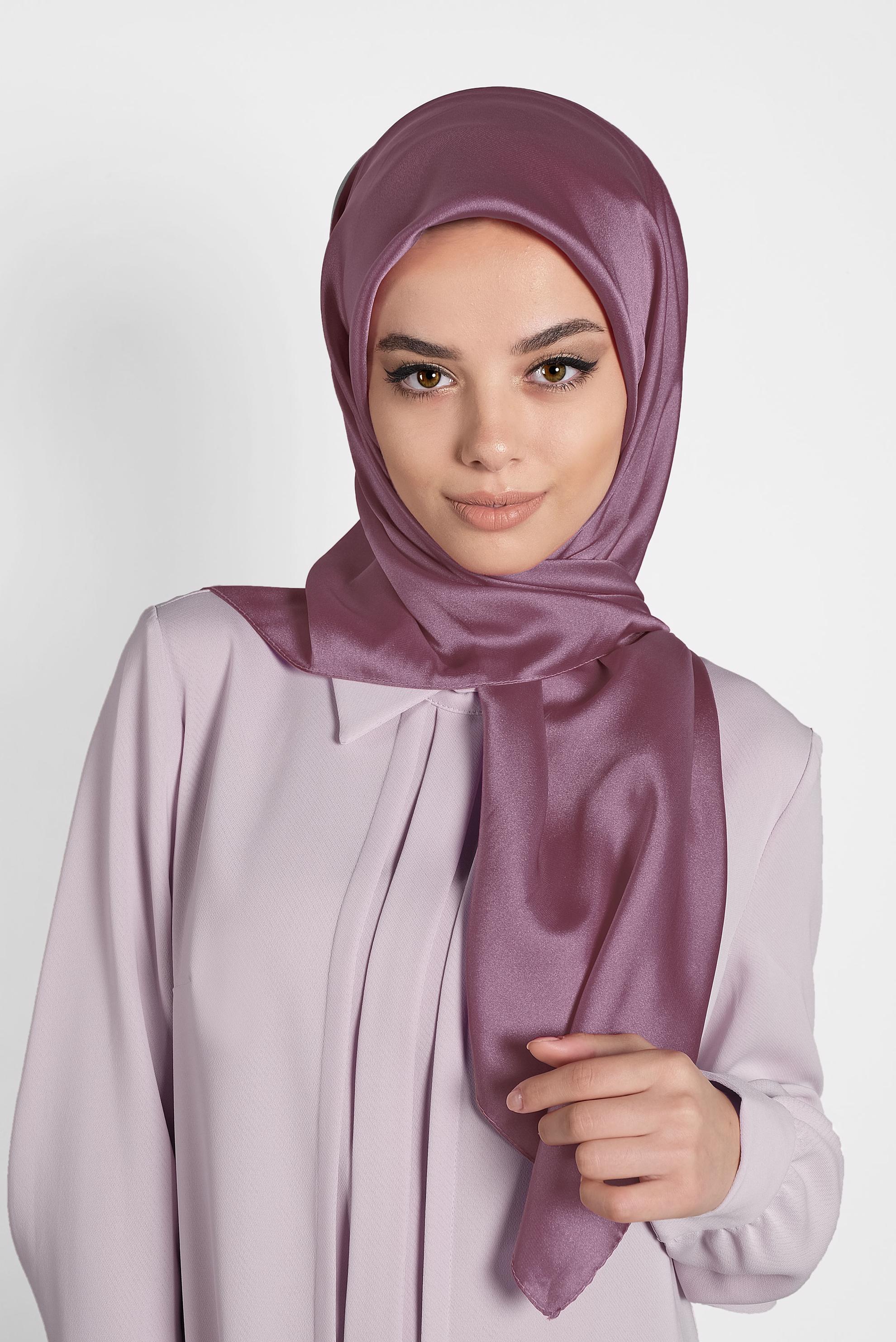 Tesettür giyim PEMBE ALVİNA EŞARP 9606