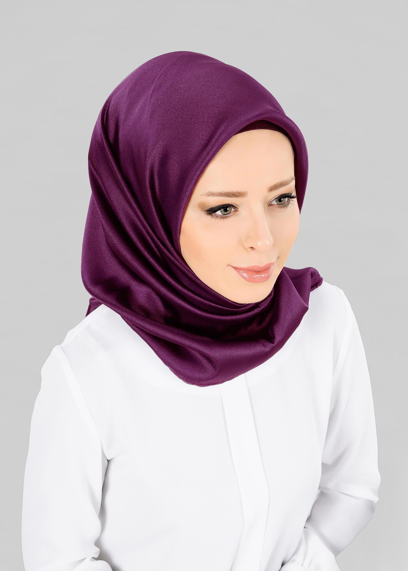 Tesettür giyim MOR ALVİNA EŞARP 9606
