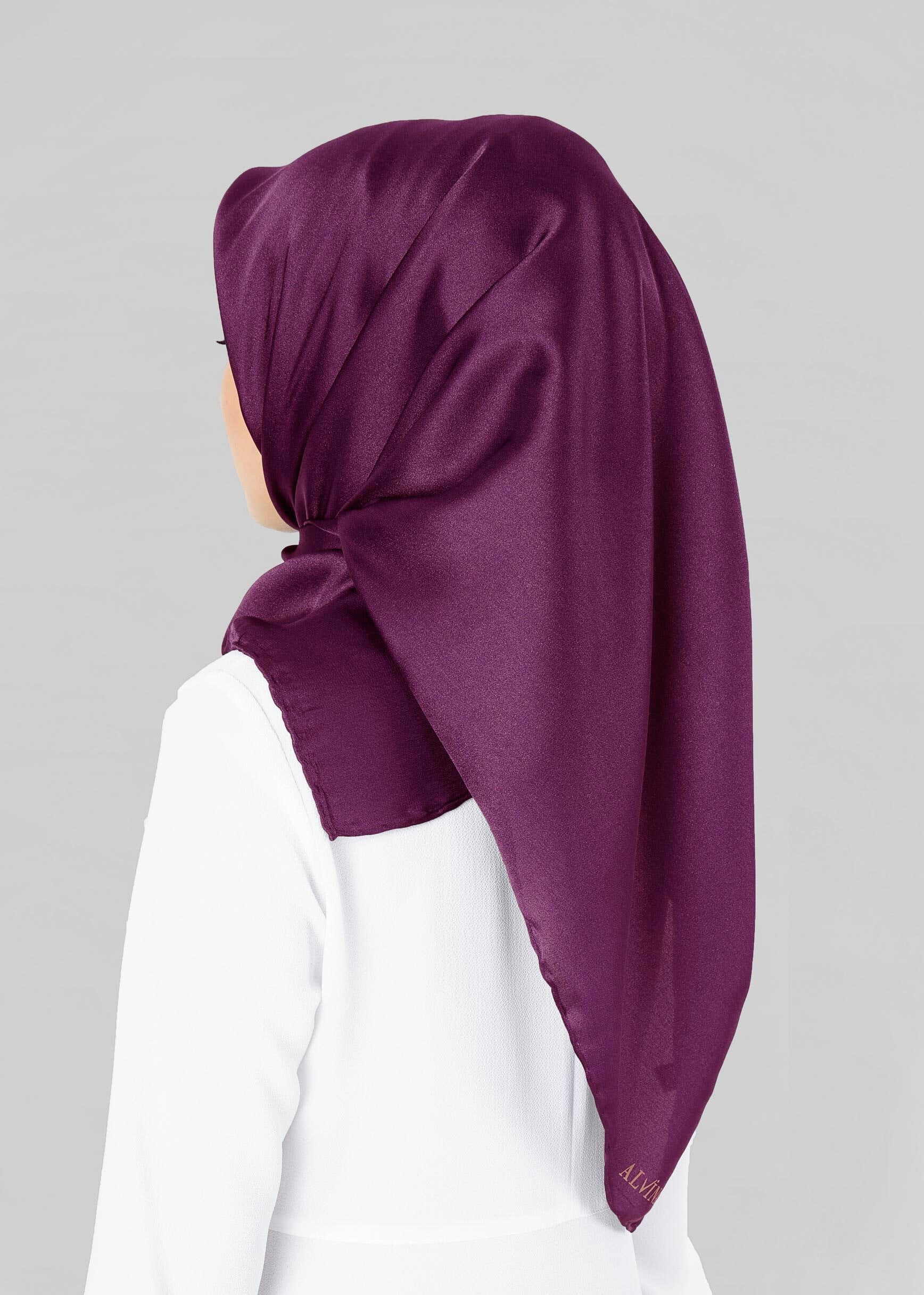 Tesettür giyim MOR ALVİNA EŞARP 9606