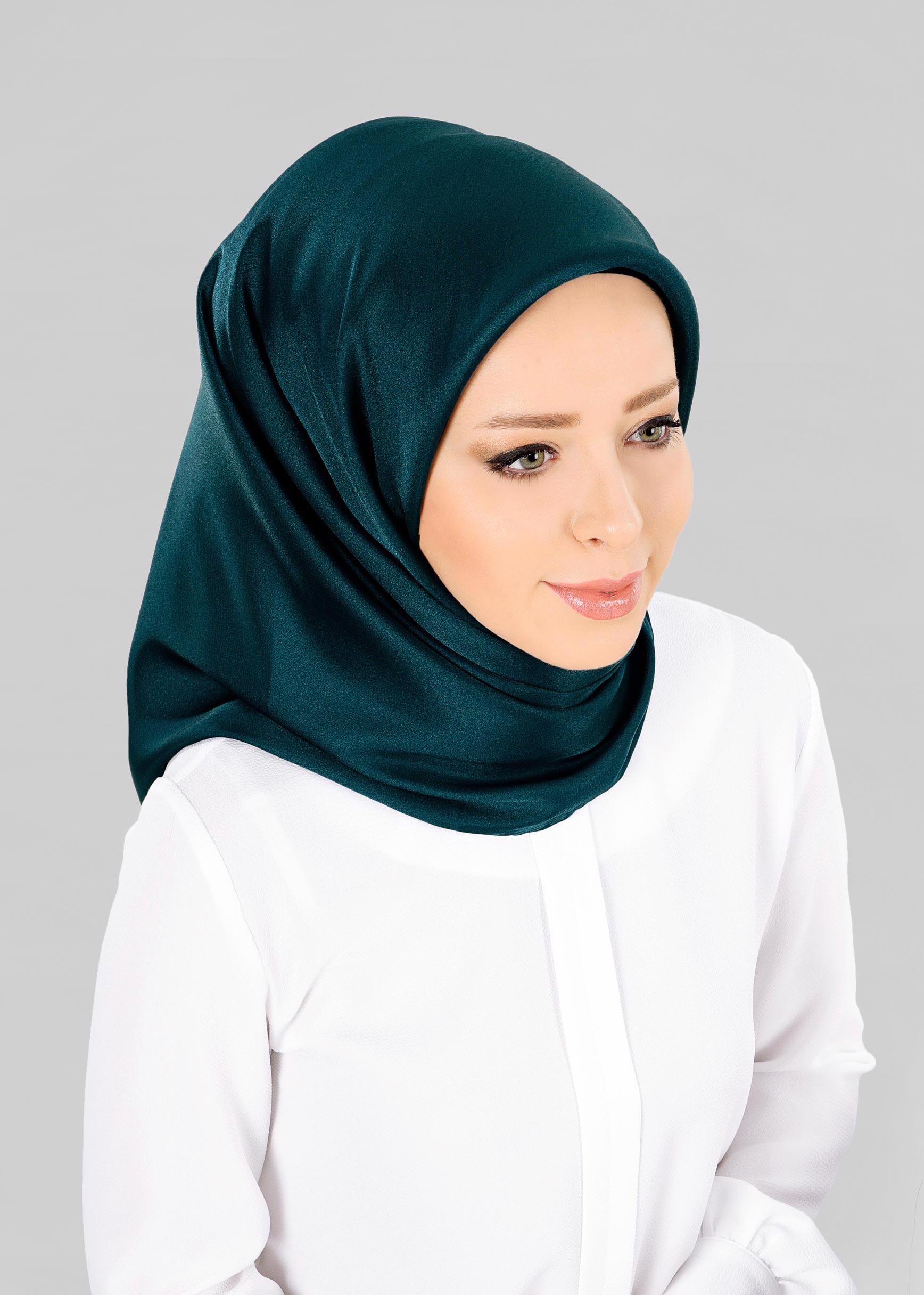 Tesettür giyim YEŞİL ALVİNA EŞARP 9606