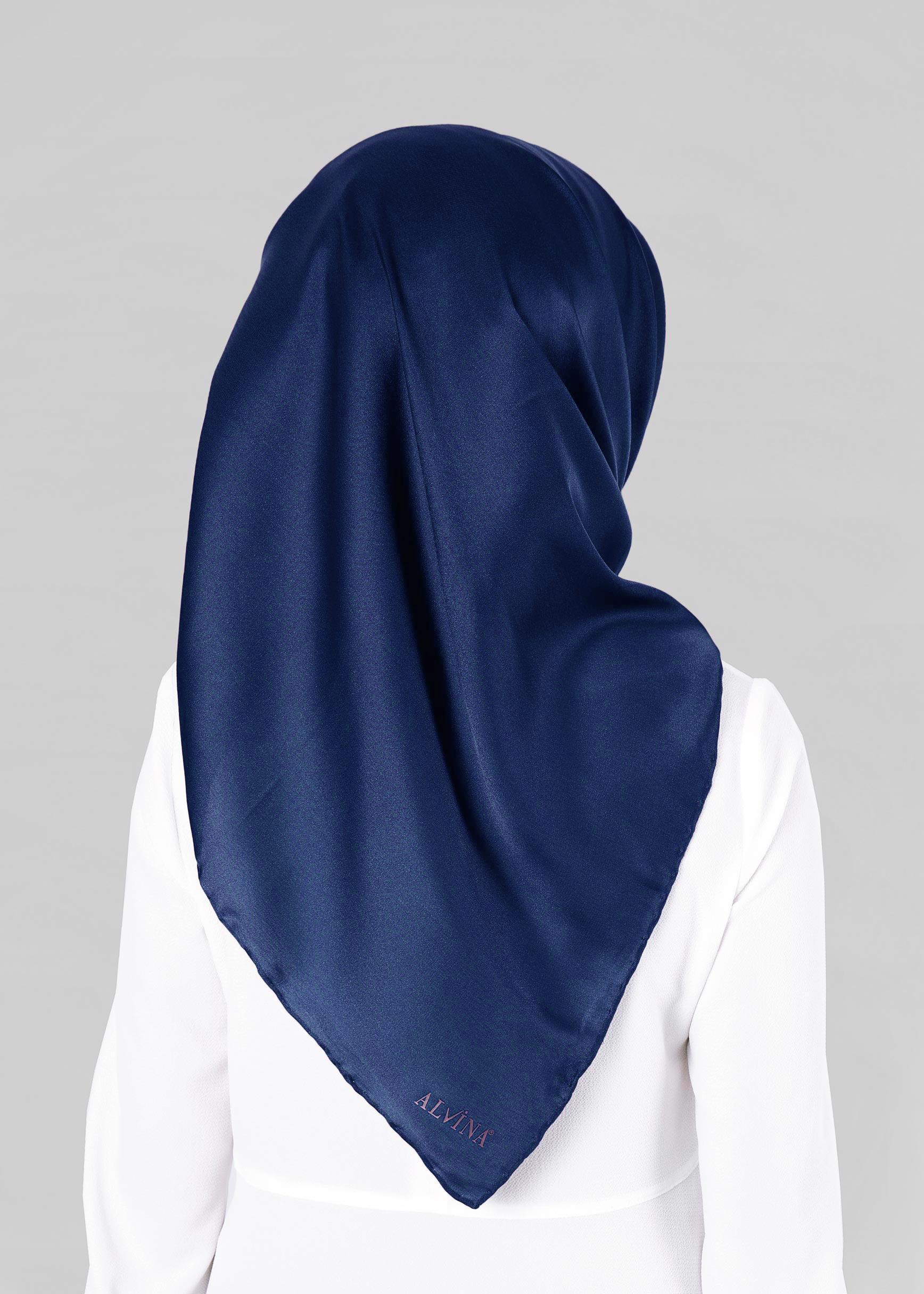 Tesettür giyim LACİVERT ALVİNA EŞARP 9606