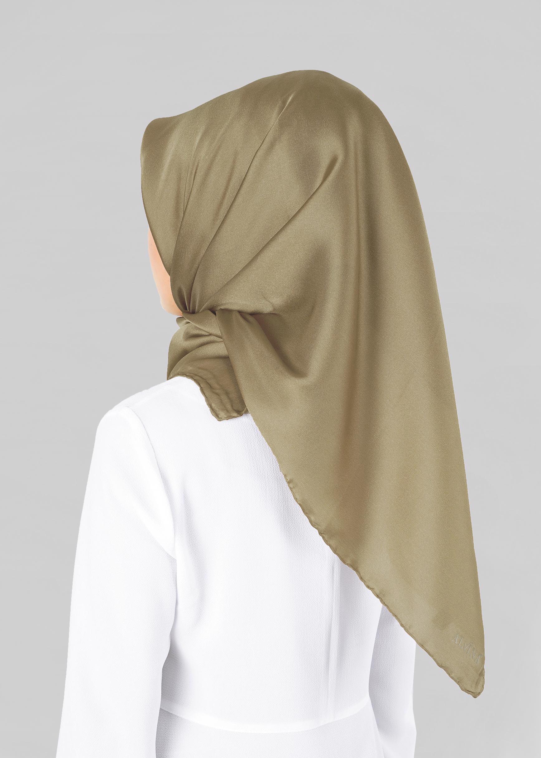 Tesettür giyim YEŞİL ALVİNA EŞARP 9606