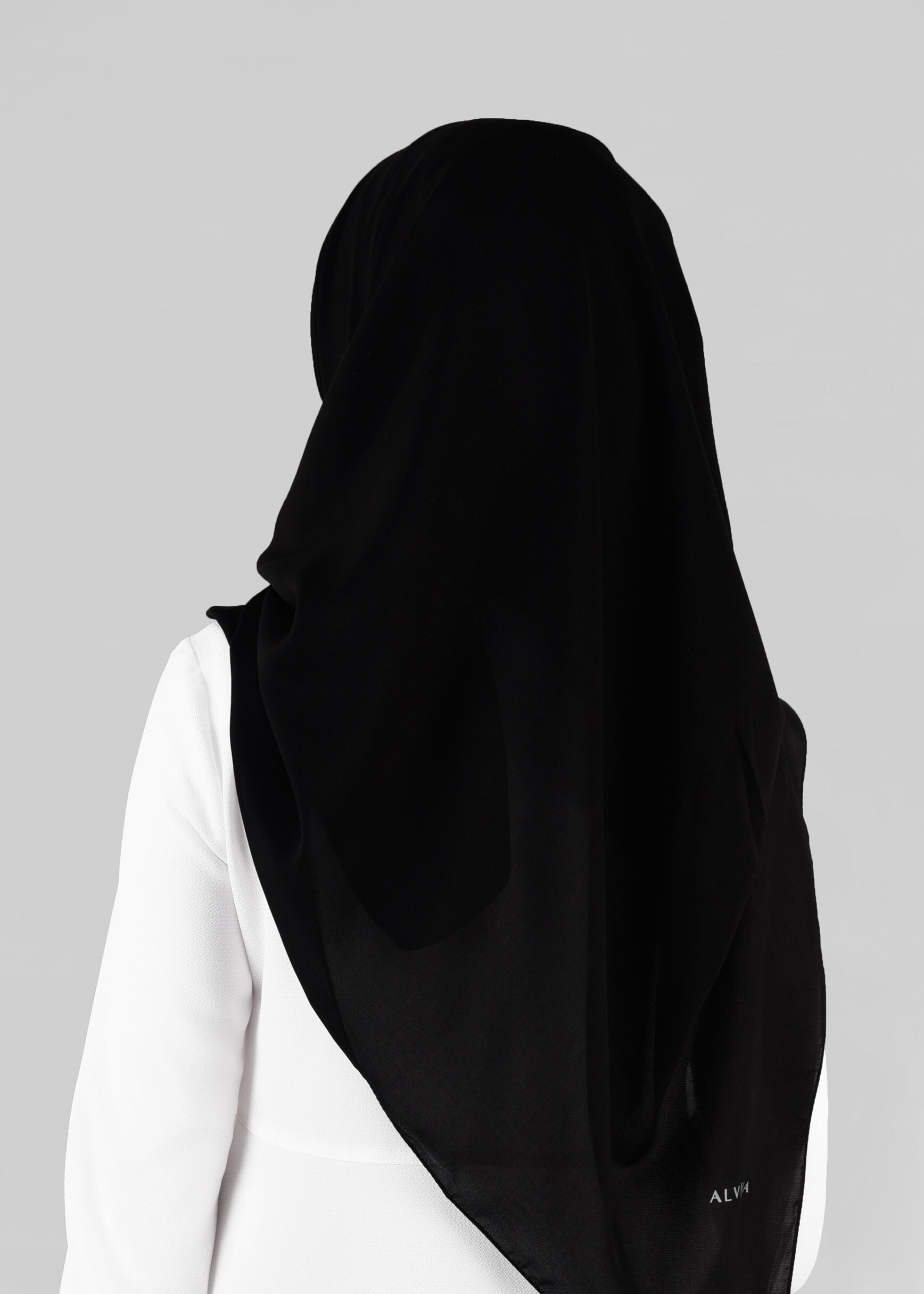 Tesettür giyim SİYAH 9845 ALVİNA MEDİNE İPEĞİ