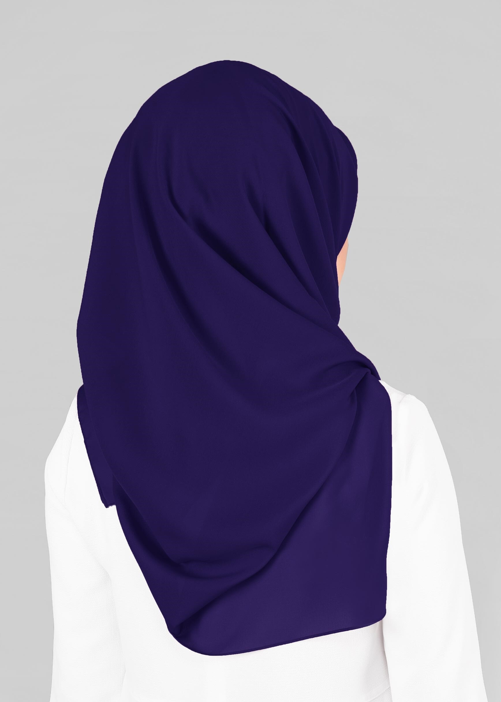 Tesettür giyim LACİVERT 9845 ALVİNA MEDİNE İPEĞİ