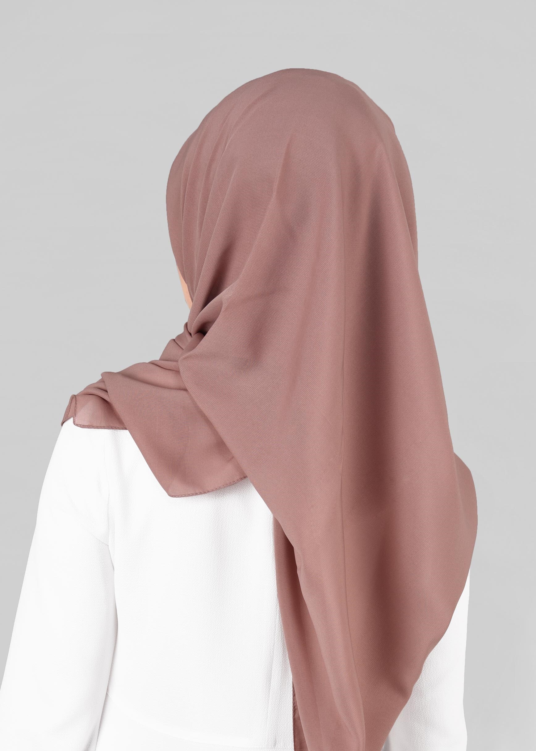 Tesettür giyim PUDRA 9845 ALVİNA MEDİNE İPEĞİ