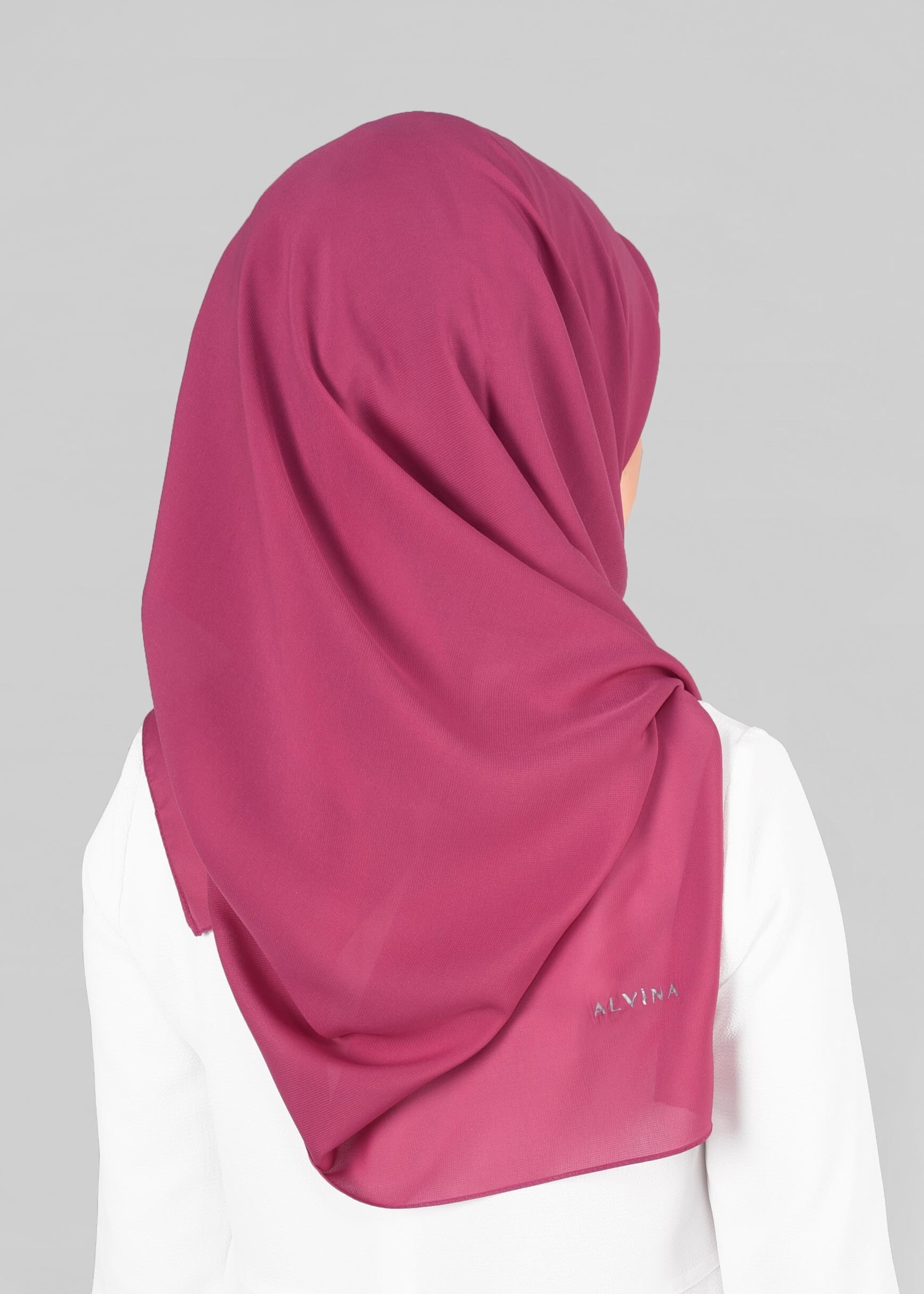 Tesettür giyim PEMBE 9845 ALVİNA MEDİNE İPEĞİ