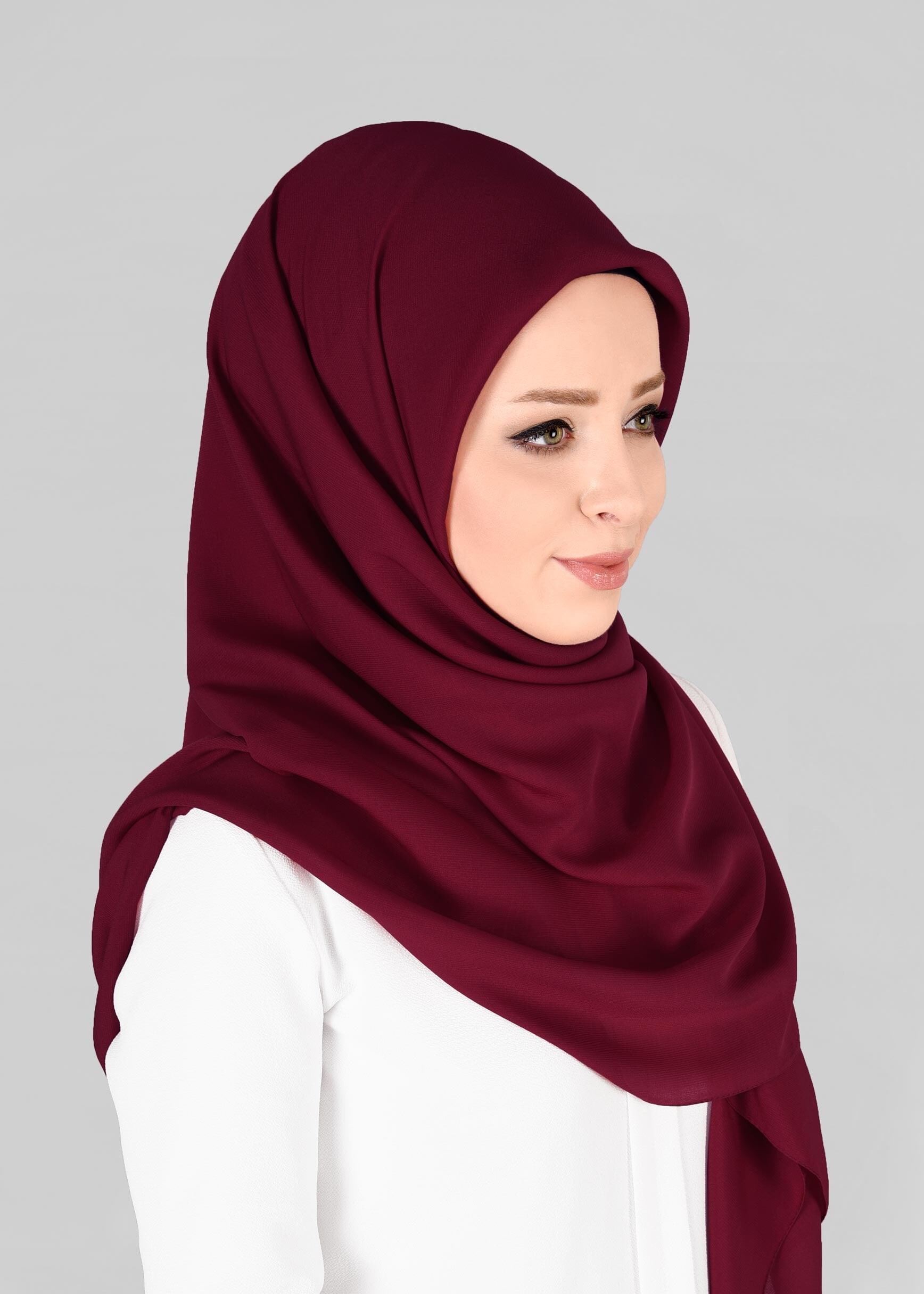 Tesettür giyim MOR 9845 ALVİNA MEDİNE İPEĞİ