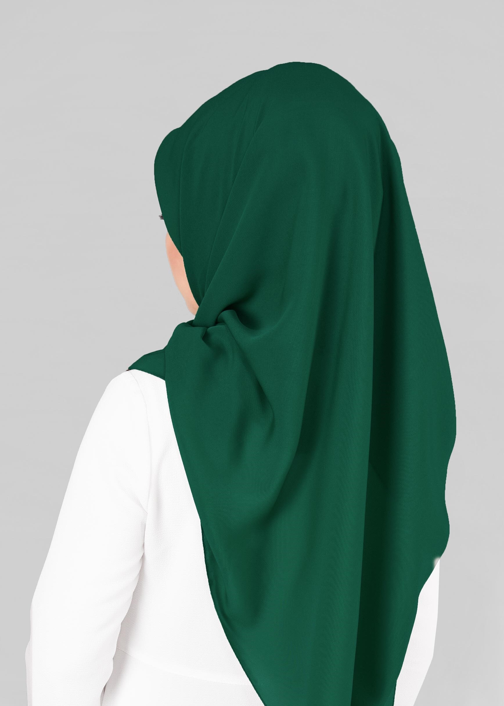 Tesettür giyim YEŞİL 9845 ALVİNA MEDİNE İPEĞİ