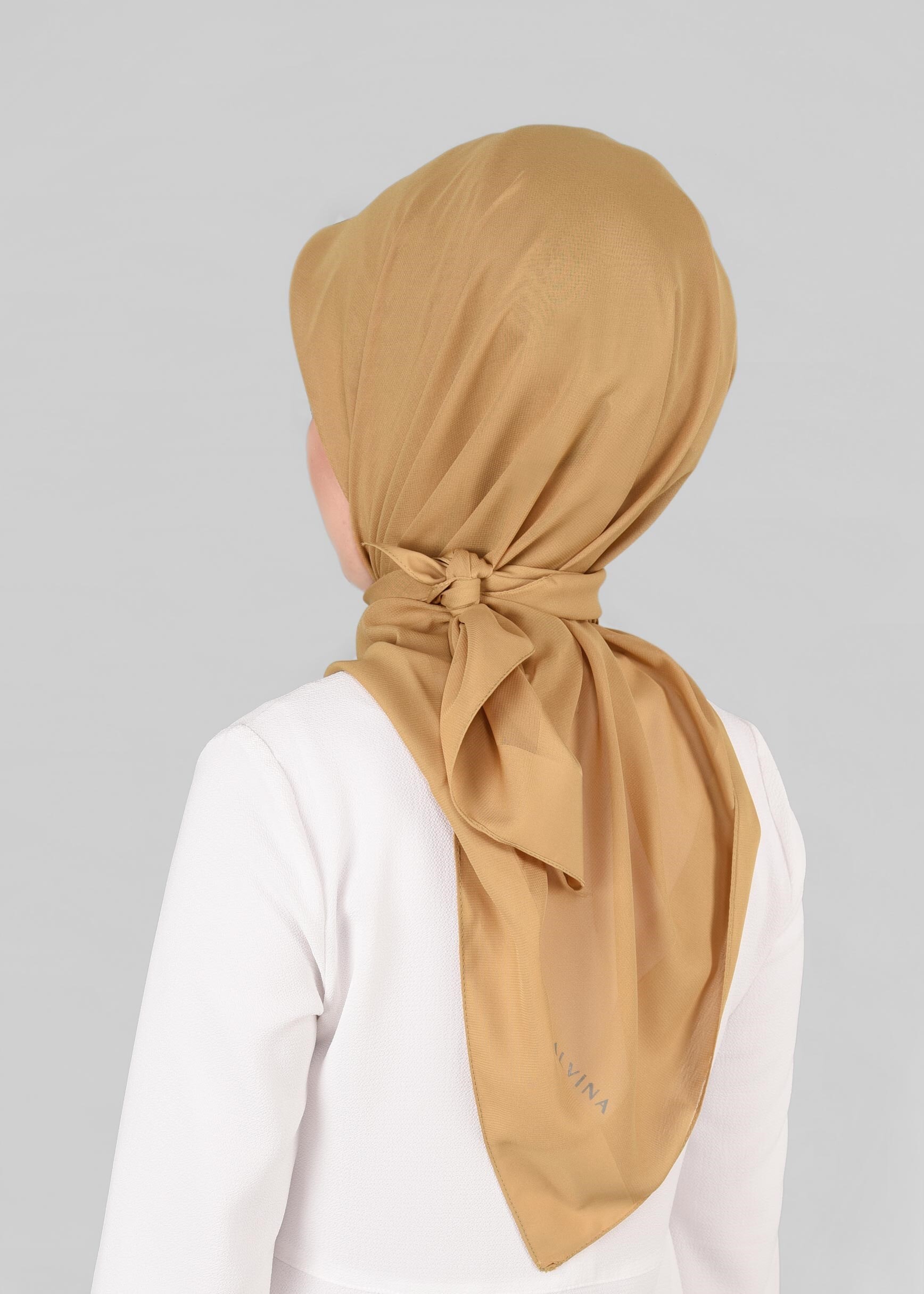 Tesettür giyim ALTIN 9846 ALVİNA SATEN ŞİFON