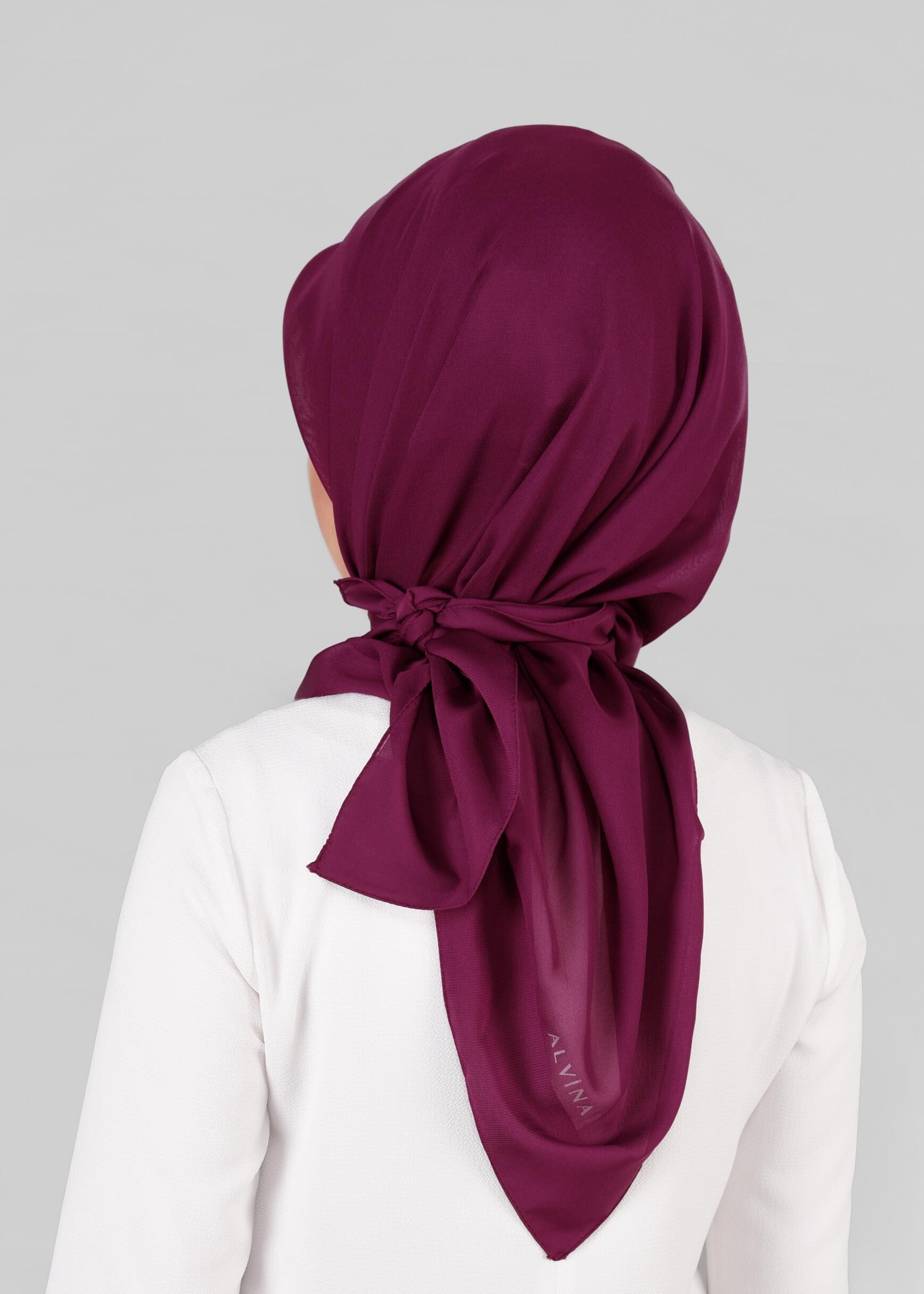 Tesettür giyim MOR 9846 ALVİNA SATEN ŞİFON