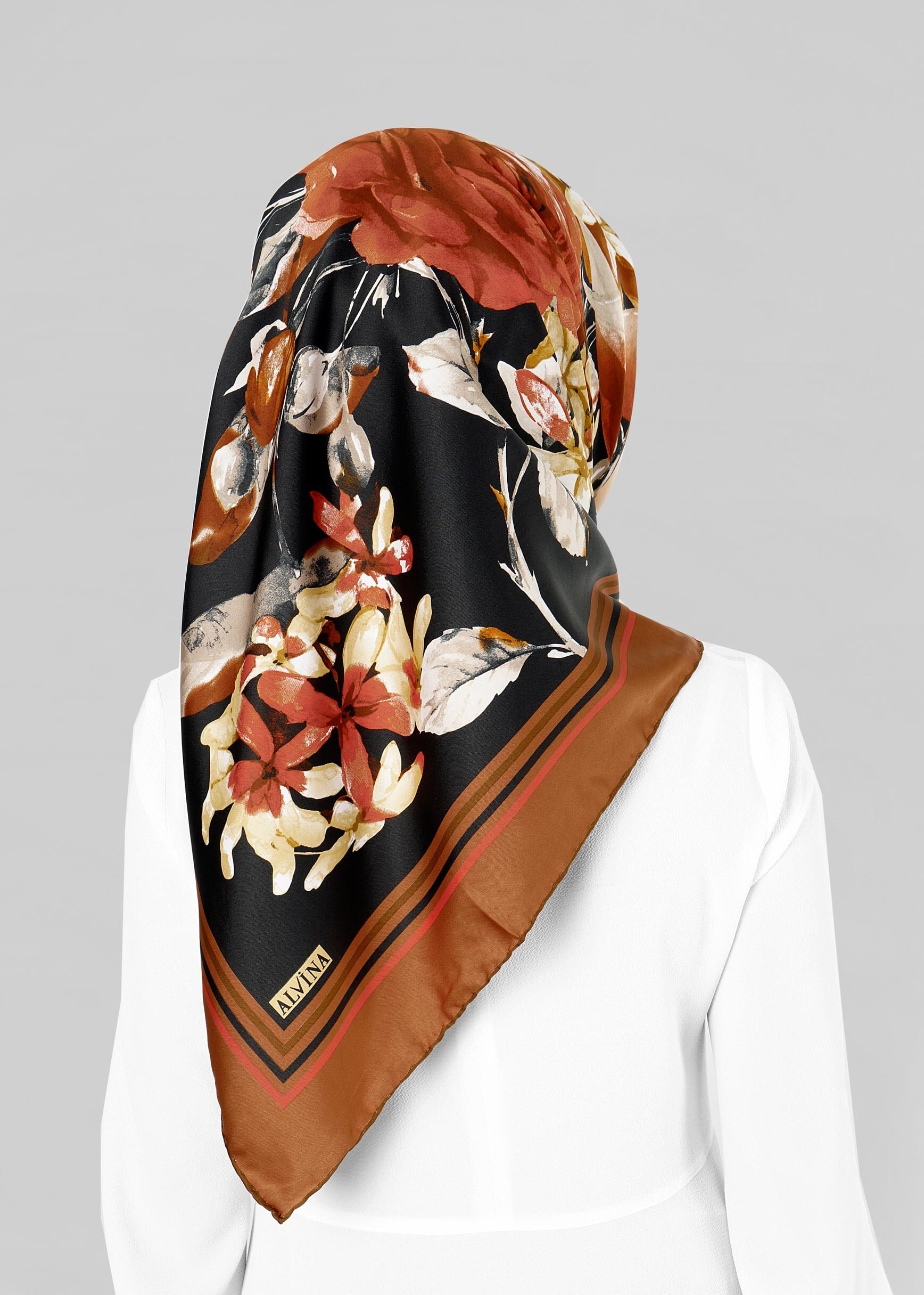 Tesettür giyim TABA 12778 ALVİNA DESENLİ EŞARP