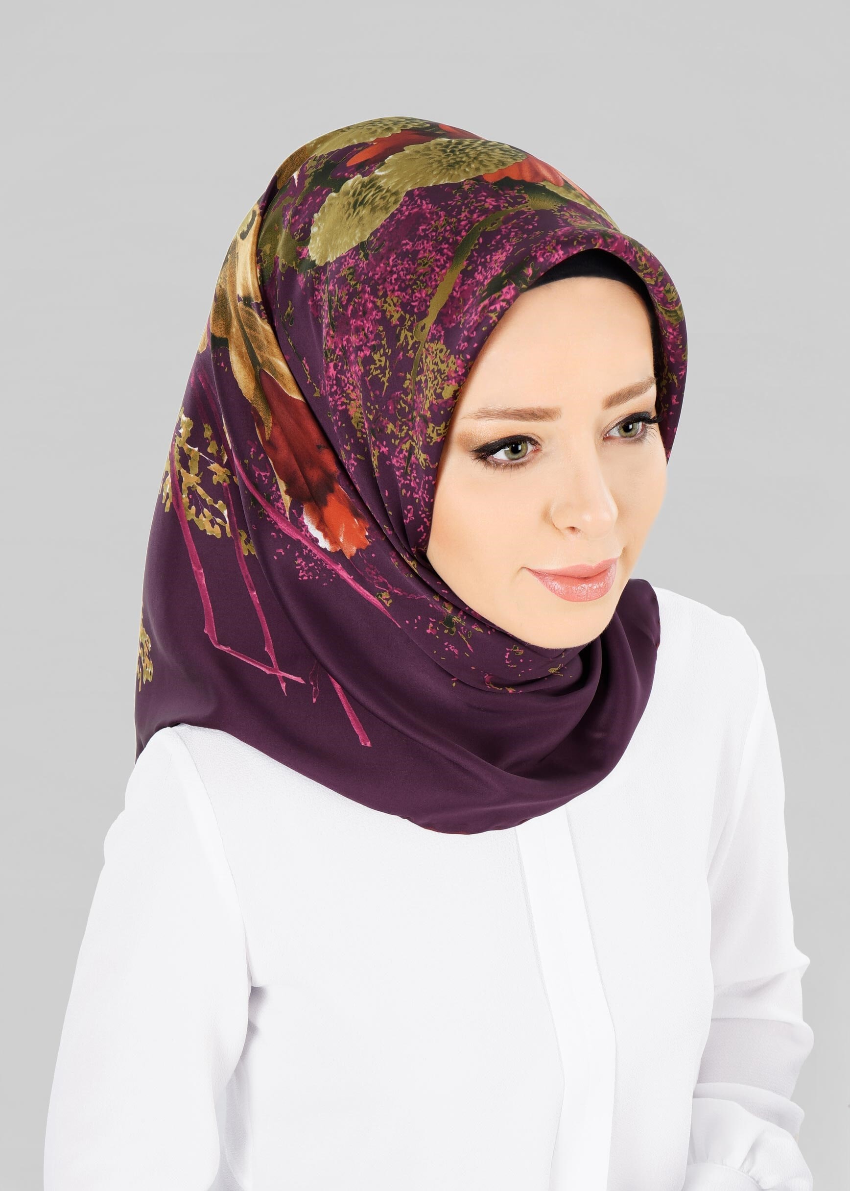 Tesettür giyim MÜRDÜM 12779 ALVİNA DESENLİ EŞARP