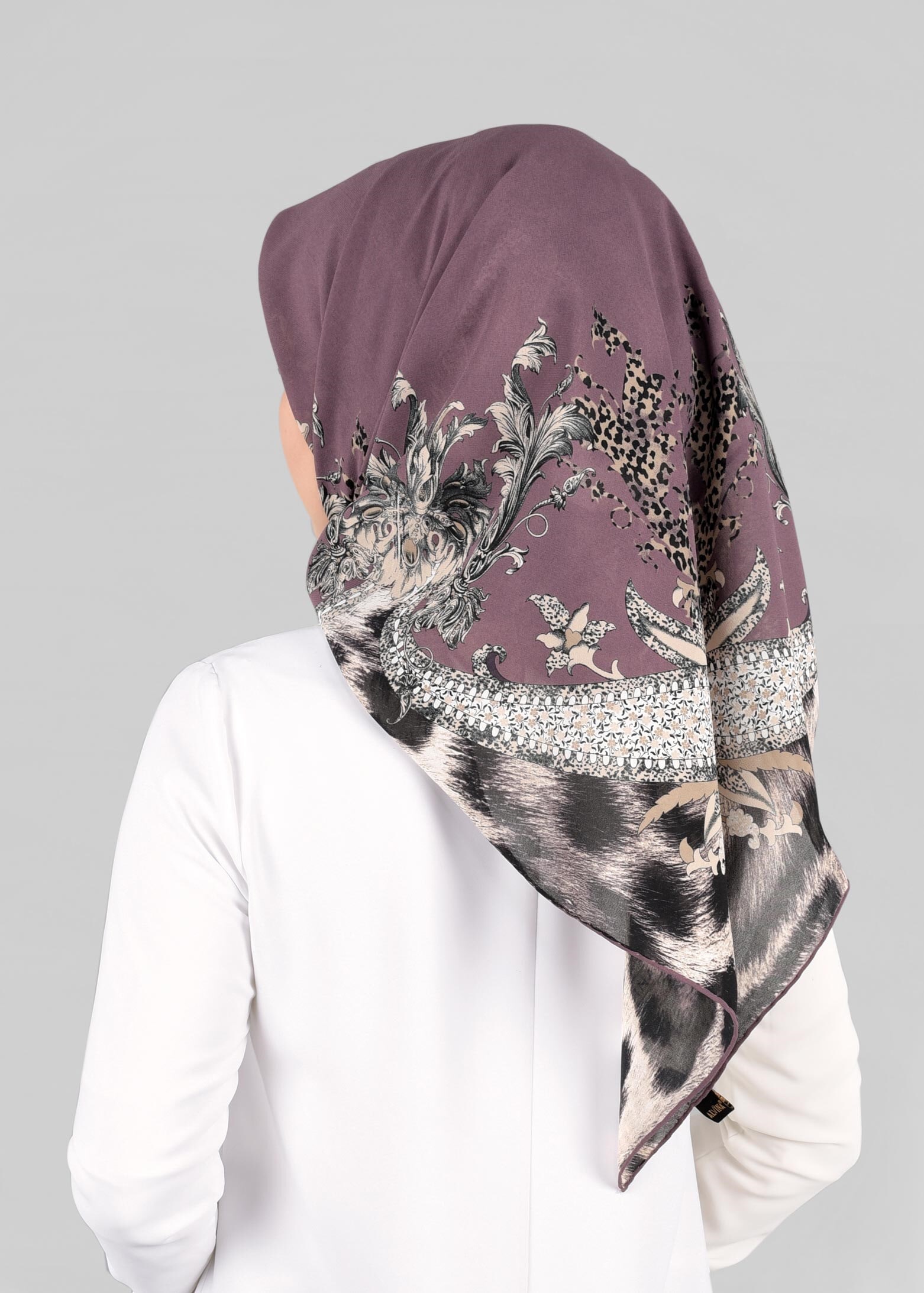 Tesettür giyim MOR 6918-1 ALVİNA KREP ŞİFON EŞARP