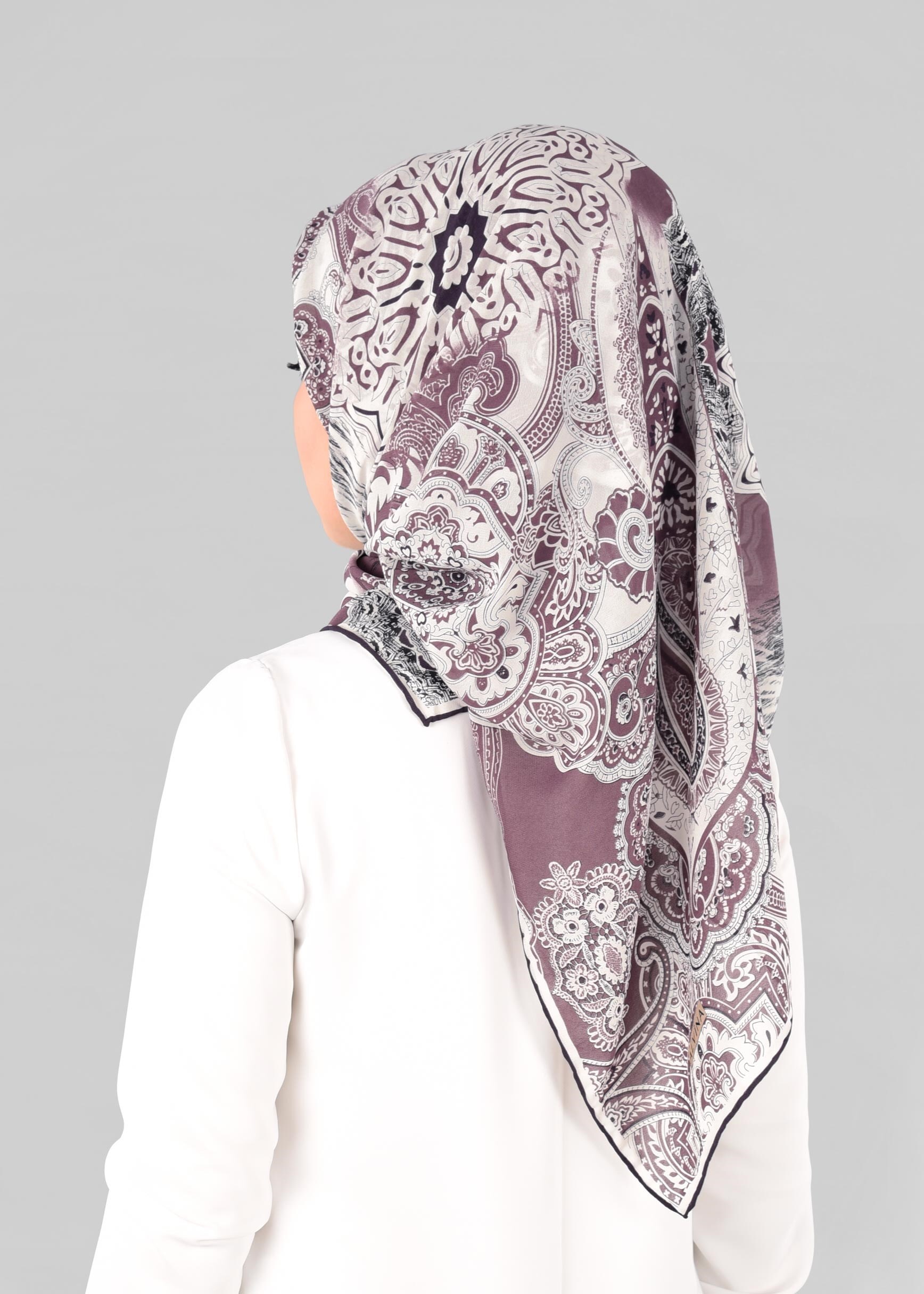 Tesettür giyim MOR 6919 ALVİNA KREP ŞİFON EŞARP