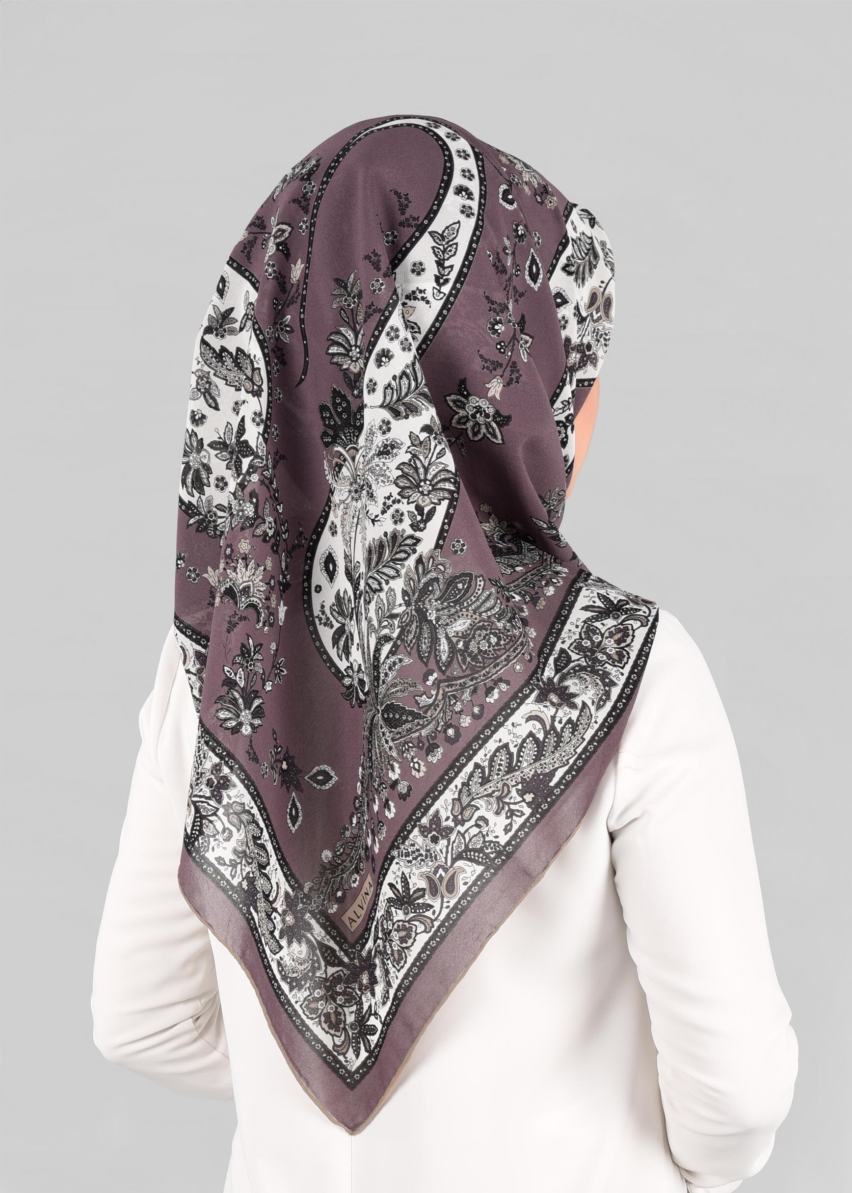 Tesettür giyim MOR 6921 ALVİNA KREP ŞİFON EŞARP