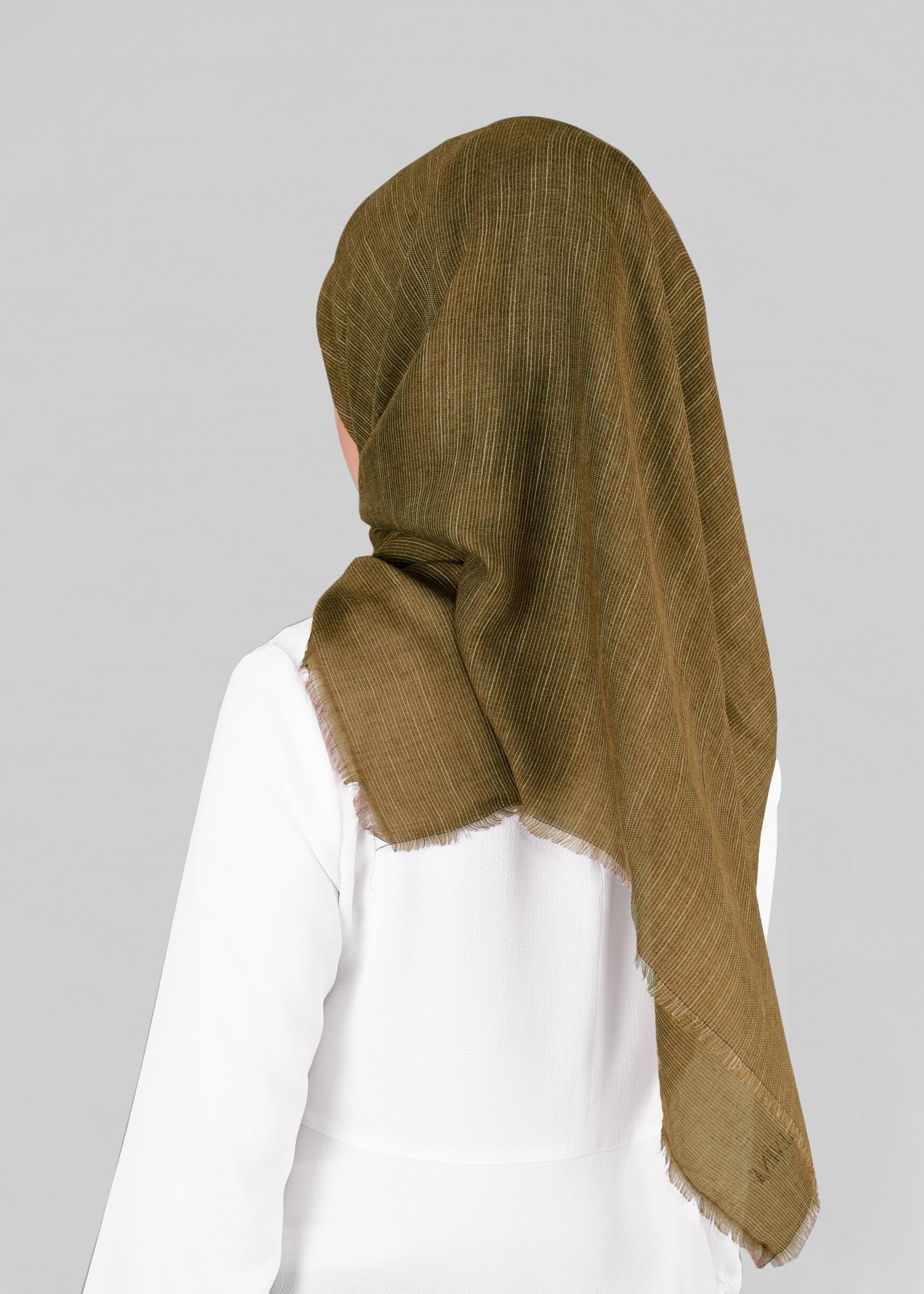 Hijab clothing GOLD 9852-1 ALVİNA PAMUKLU PÜSKÜLLÜ EŞARP(NRL)