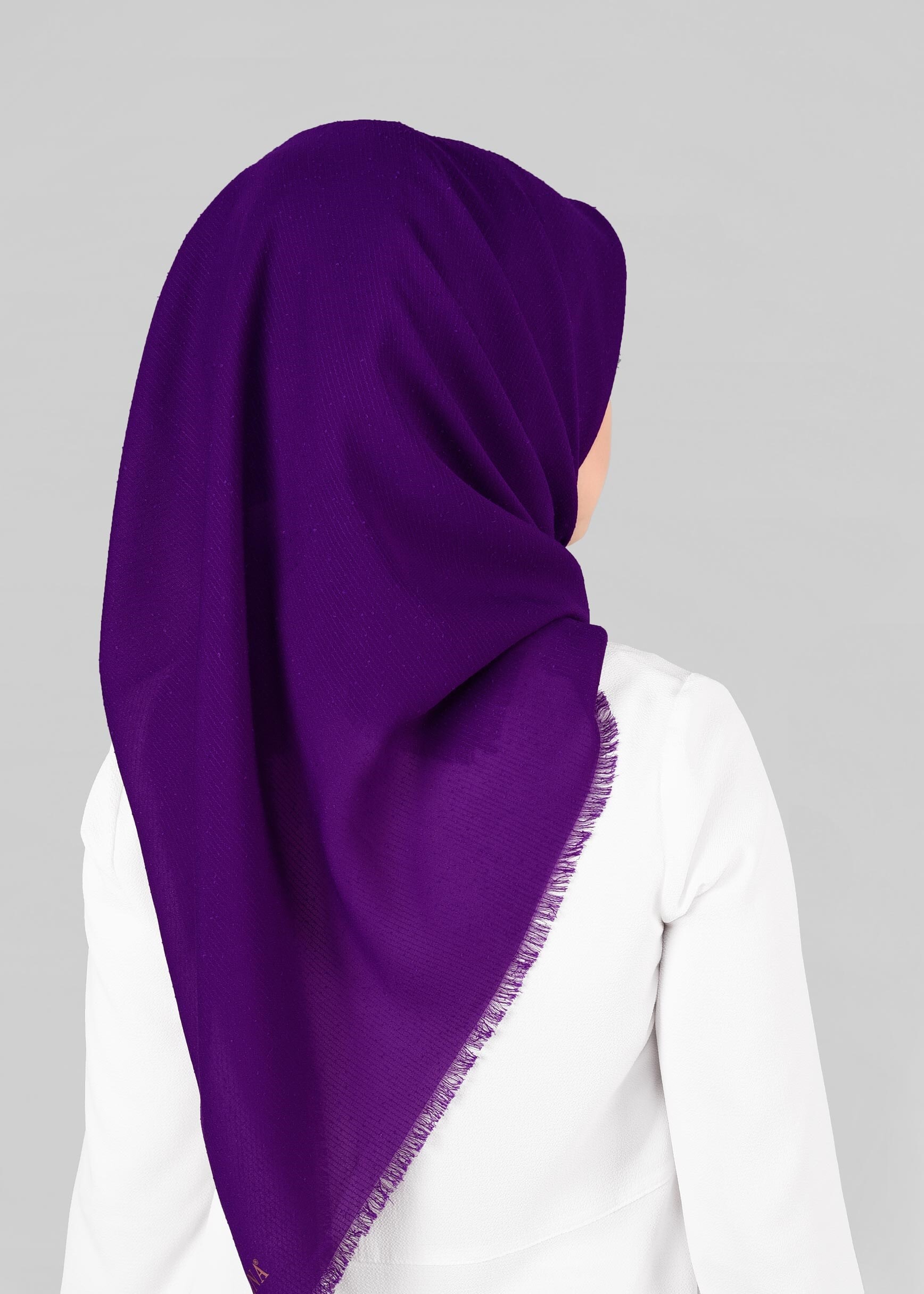 Tesettür giyim MOR 9853-1 ALVİNA BUKLE PÜSKÜLLÜ EŞARP