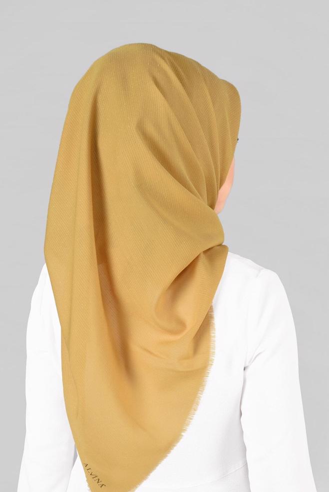 Vêtements hijab OR 9853-1 ALVİNA BUKLE PÜSKÜLLÜ EŞARP - ALVİNA