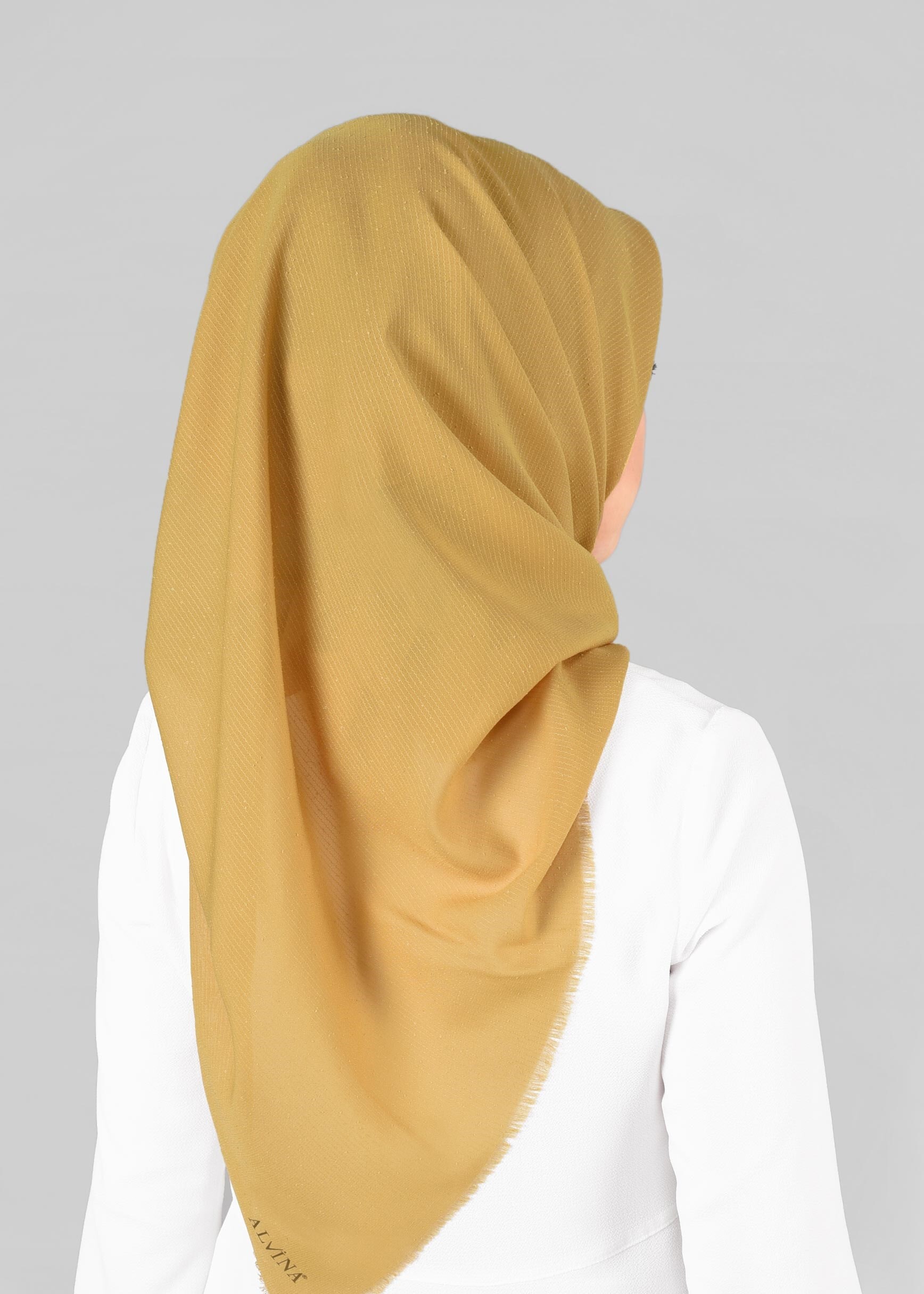 Vêtements hijab OR 9853-1 ALVİNA BUKLE PÜSKÜLLÜ EŞARP