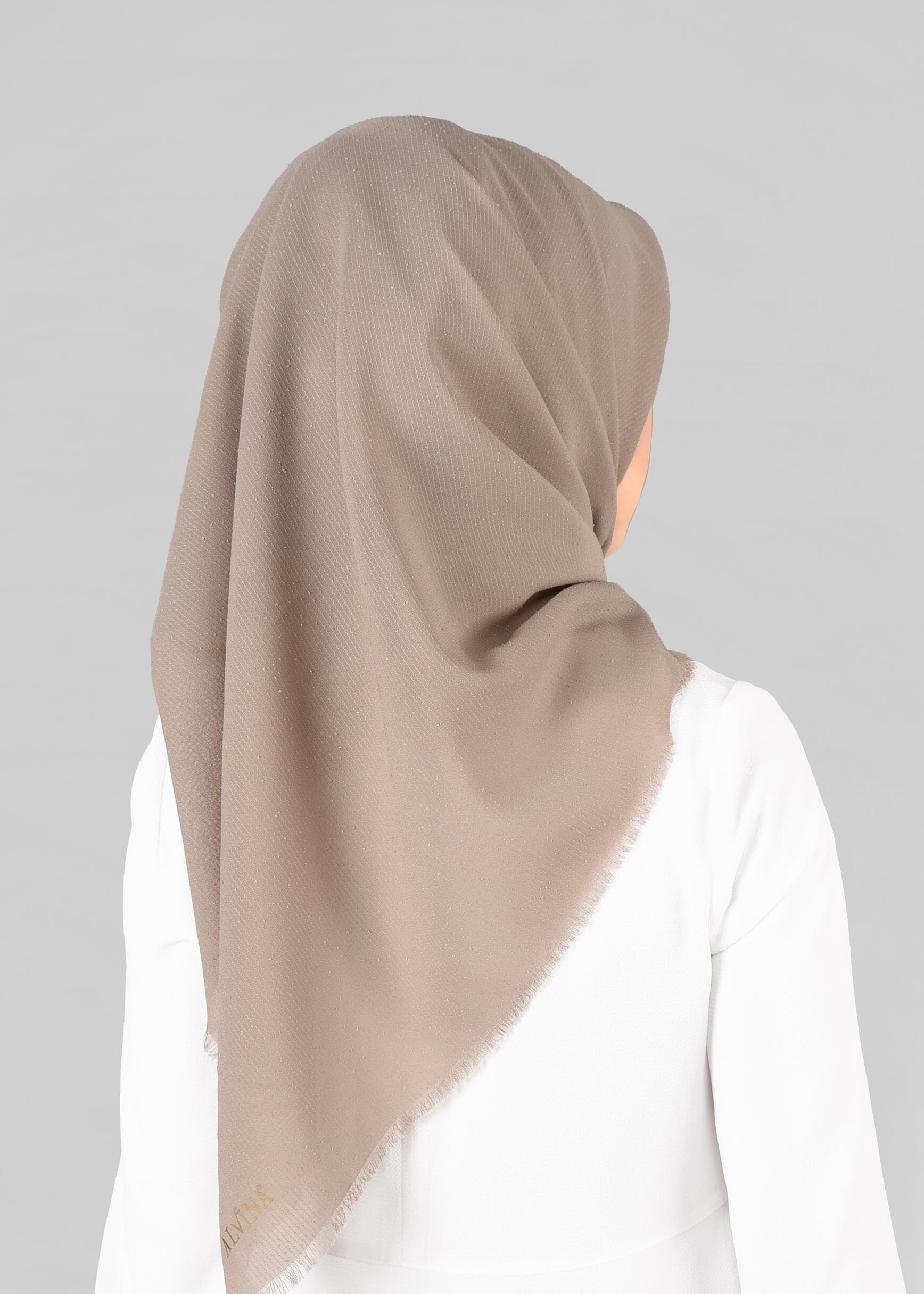 Vêtements hijab VISON 9853-1 ALVİNA BUKLE PÜSKÜLLÜ EŞARP