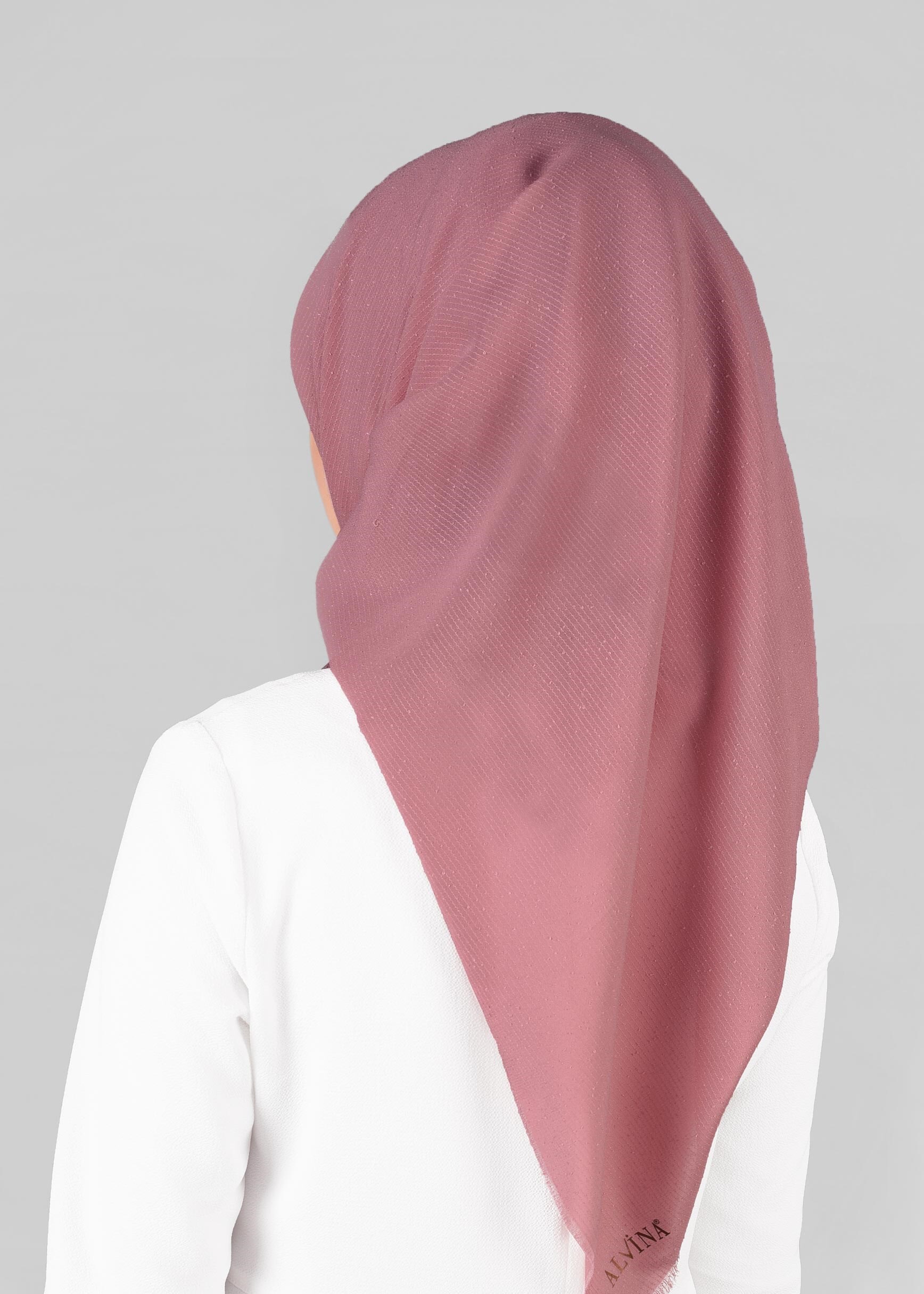 Vêtements hijab ROSE 9853-1 ALVİNA BUKLE PÜSKÜLLÜ EŞARP