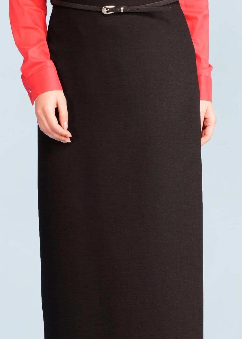 Tesettür giyim SİYAH 6002 WİNTER ELİZA ETEK 40/48