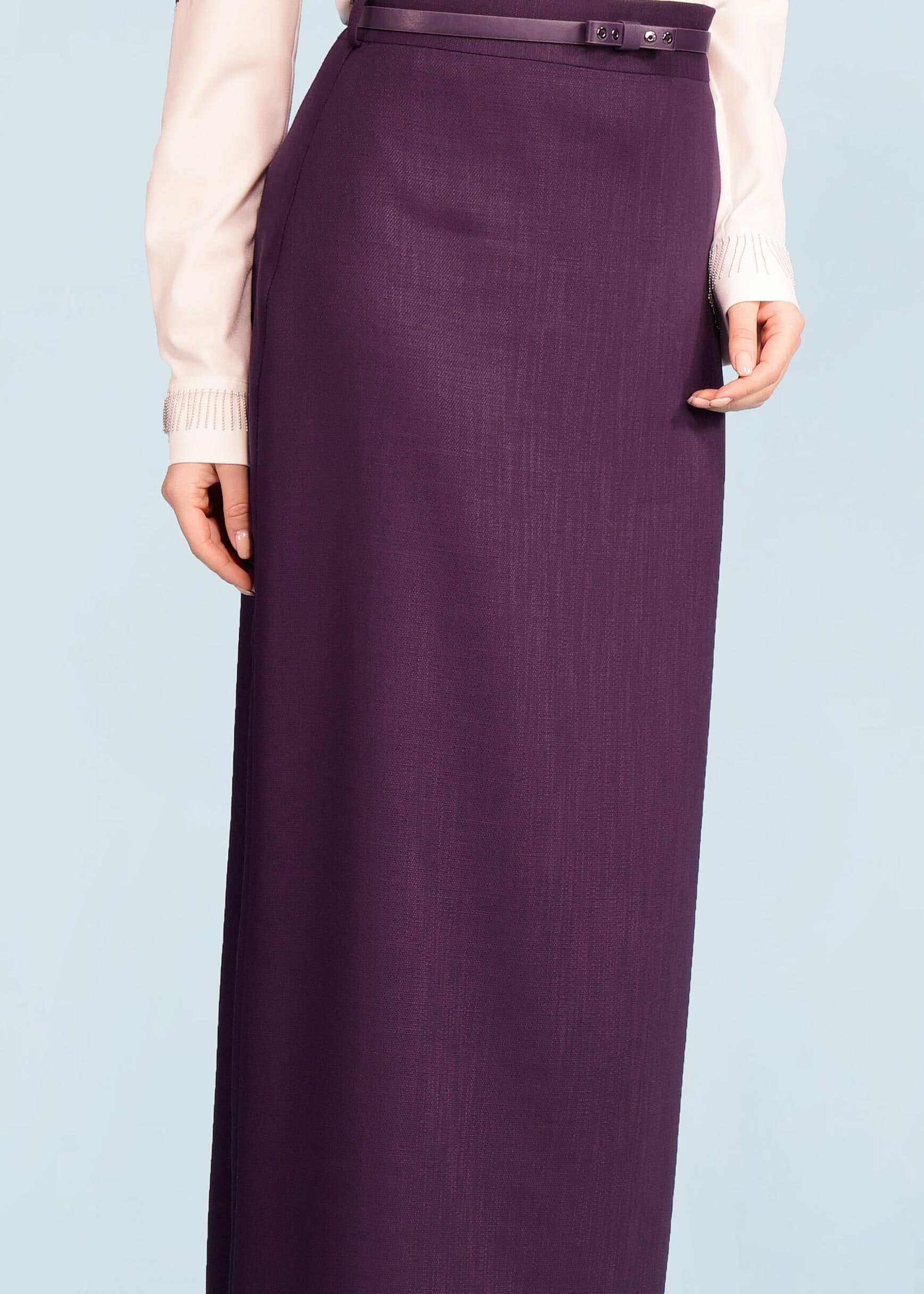 Tesettür giyim MOR 6003 NEW SHİNE ETEK 38/46 TEK42