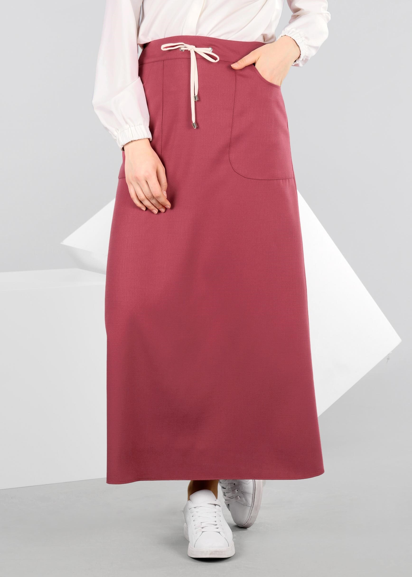 Tesettür giyim FUŞYA 6004 DERİN 8169 ETEK 38/46 TEK40