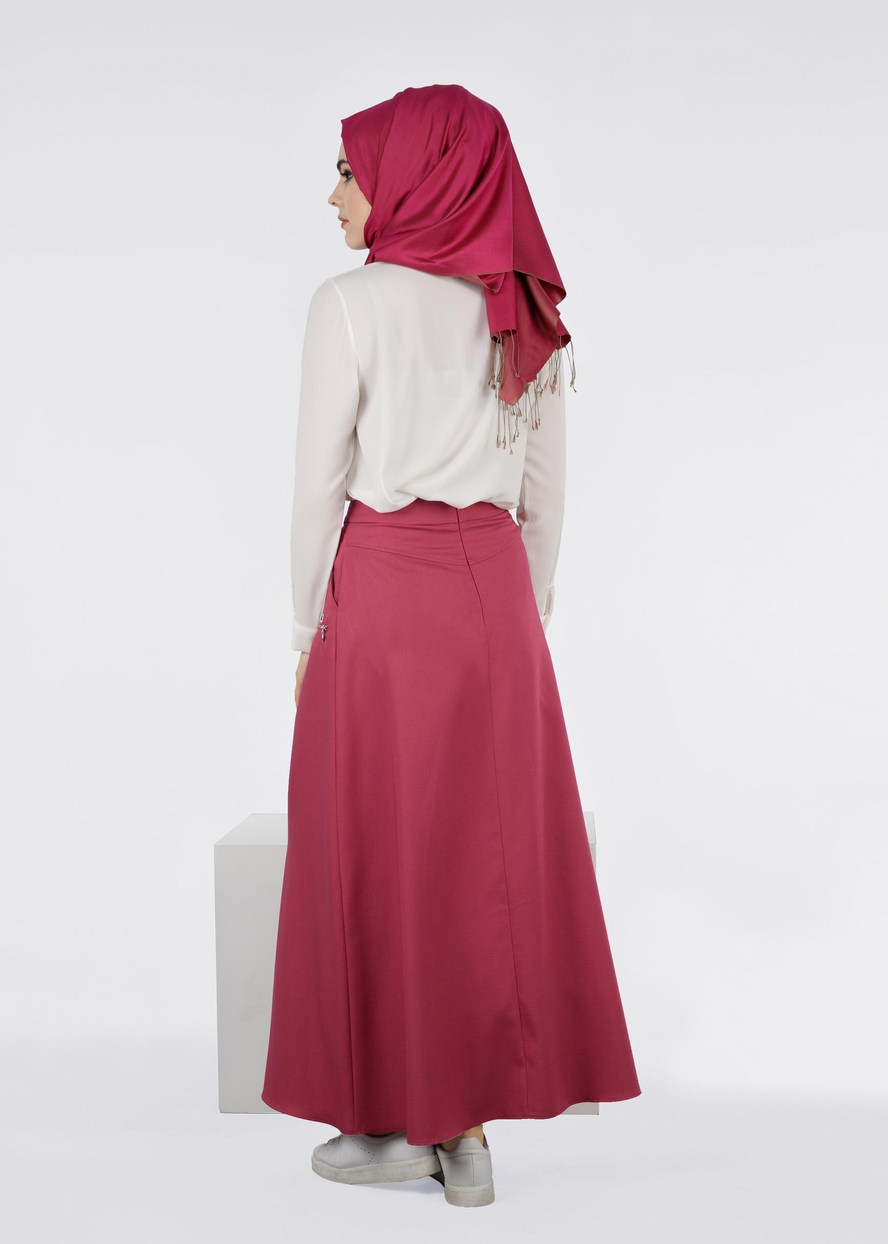 Tesettür giyim FUŞYA 6005 DERİN 8169 ETEK 38/44 TEK36