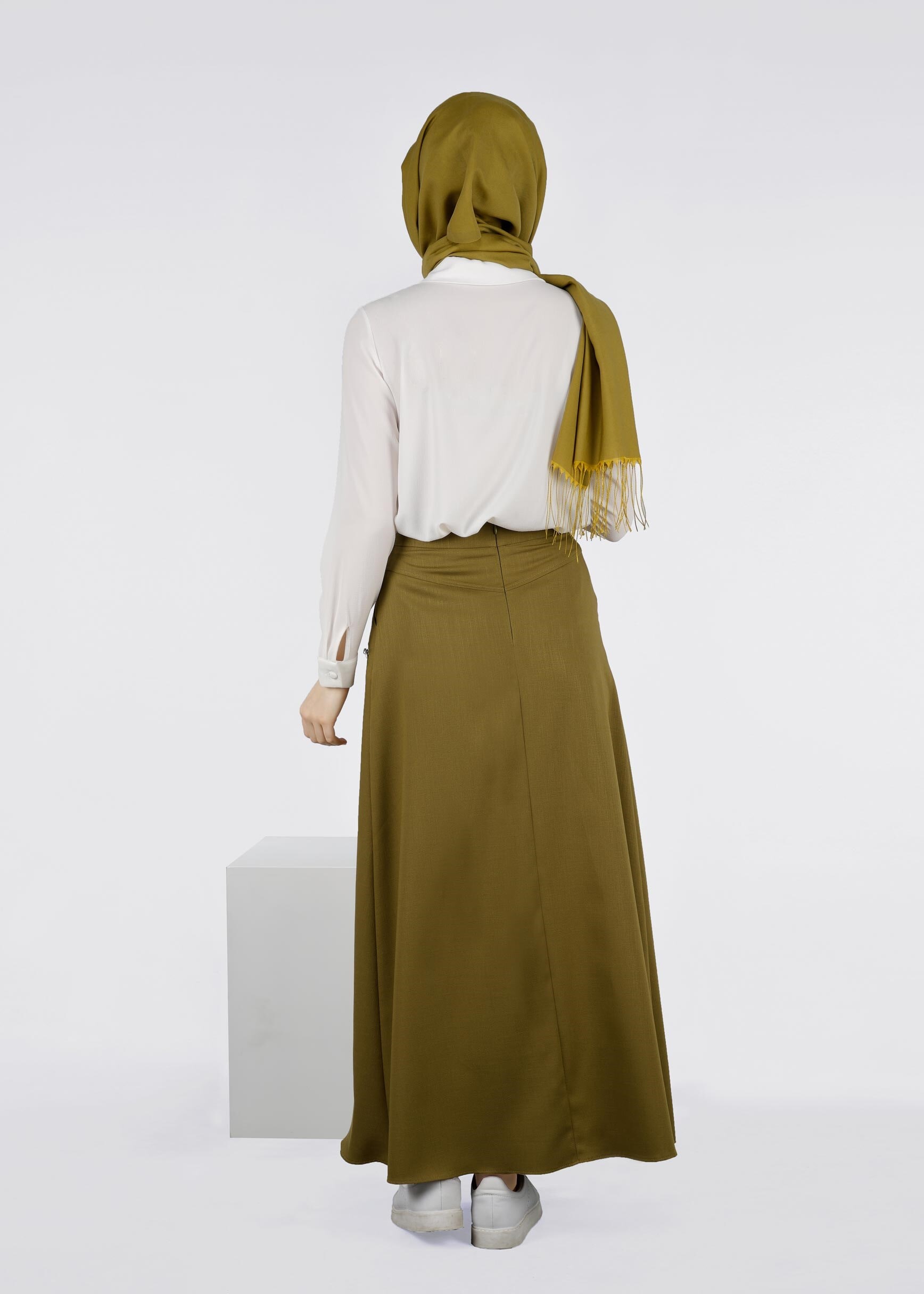 Tesettür giyim YEŞİL 6005 DERİN 8169 ETEK 38/44 TEK36