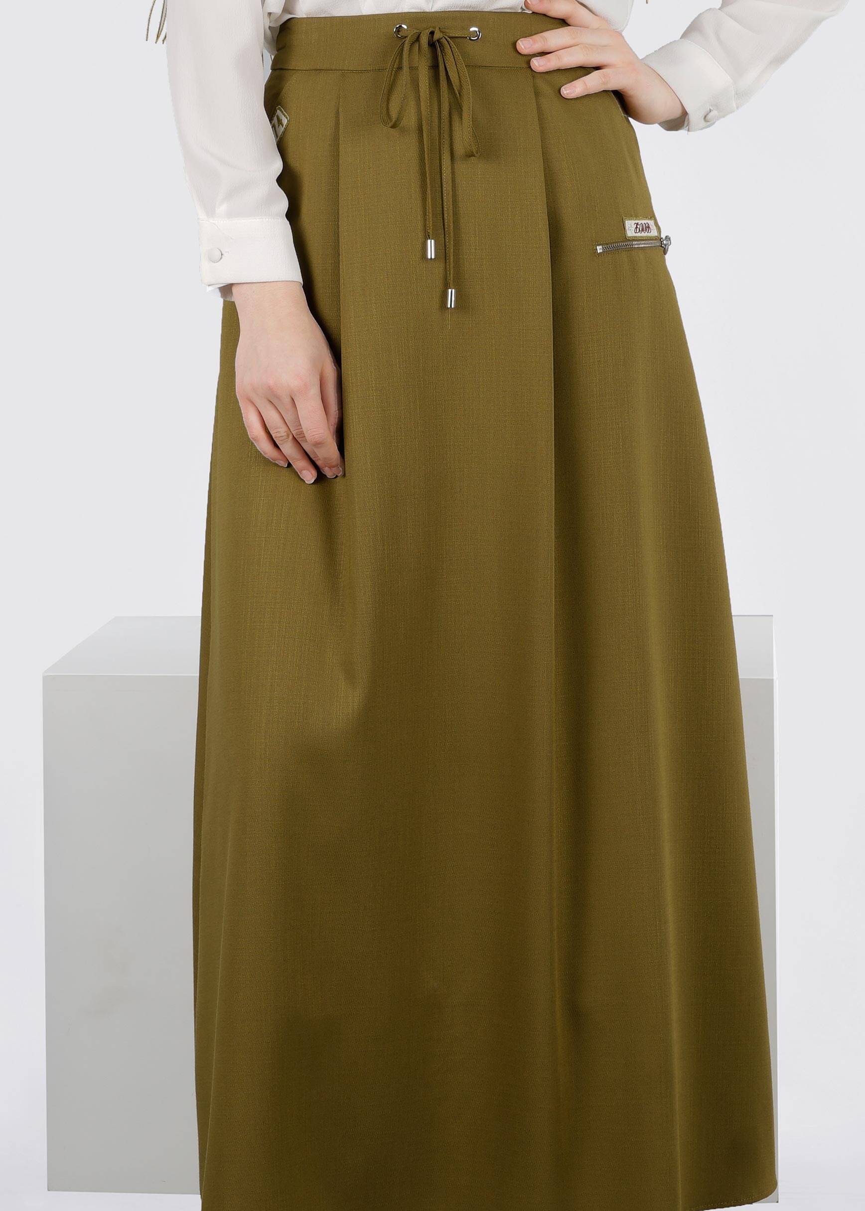 Tesettür giyim YEŞİL 6005 DERİN 8169 ETEK 38/44 TEK36